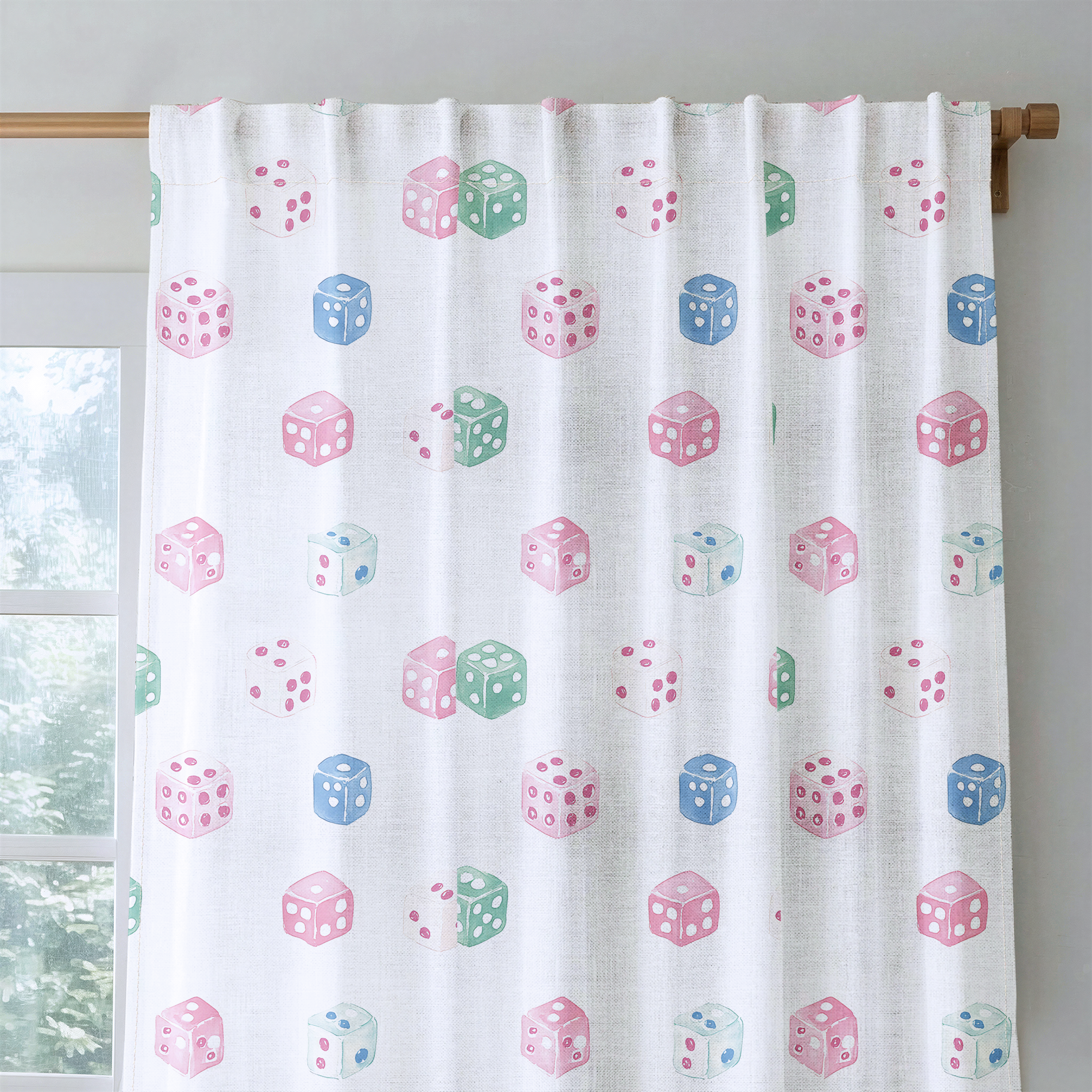 Lucky Dice - Drapery — rod