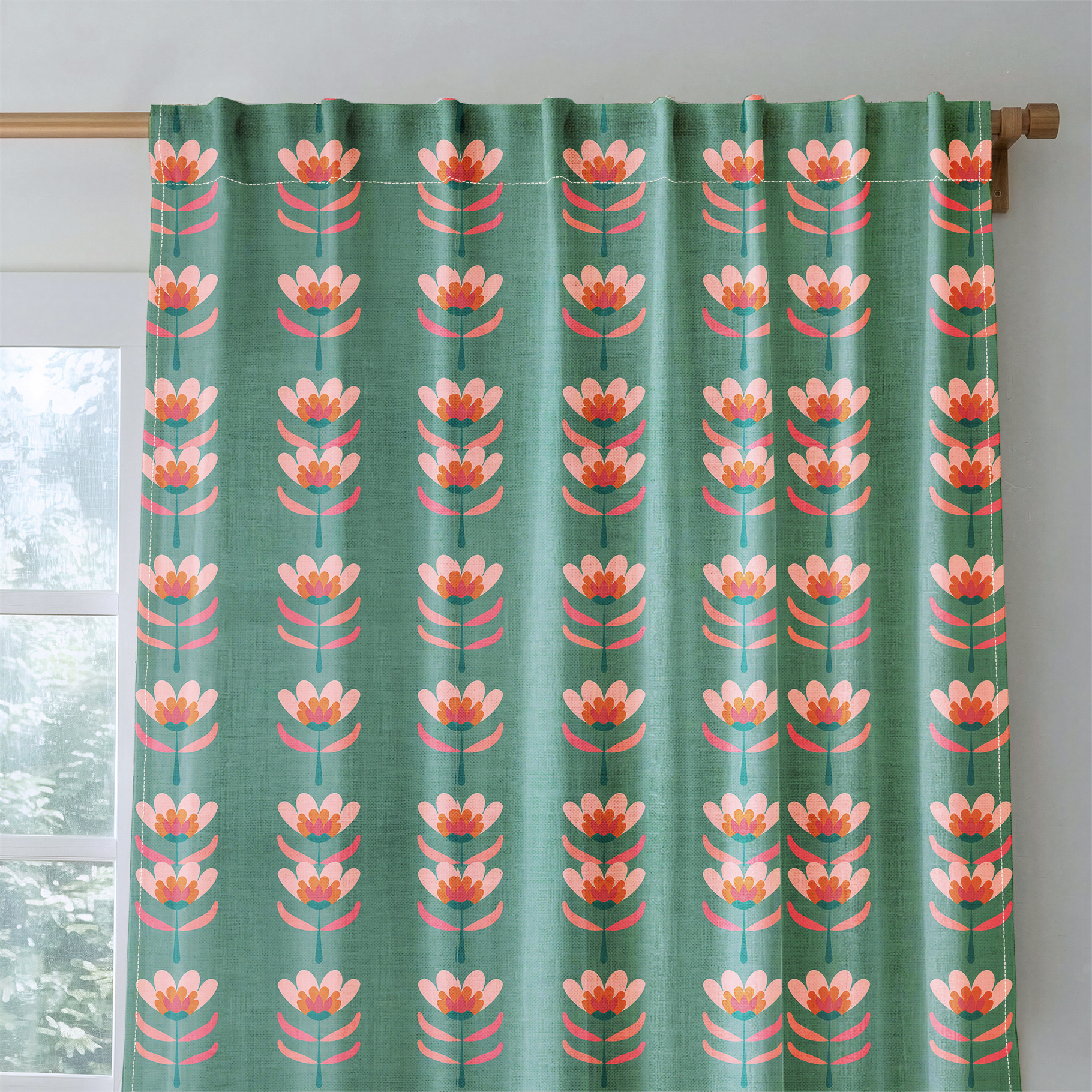 Flora Charm - Drapery — rod