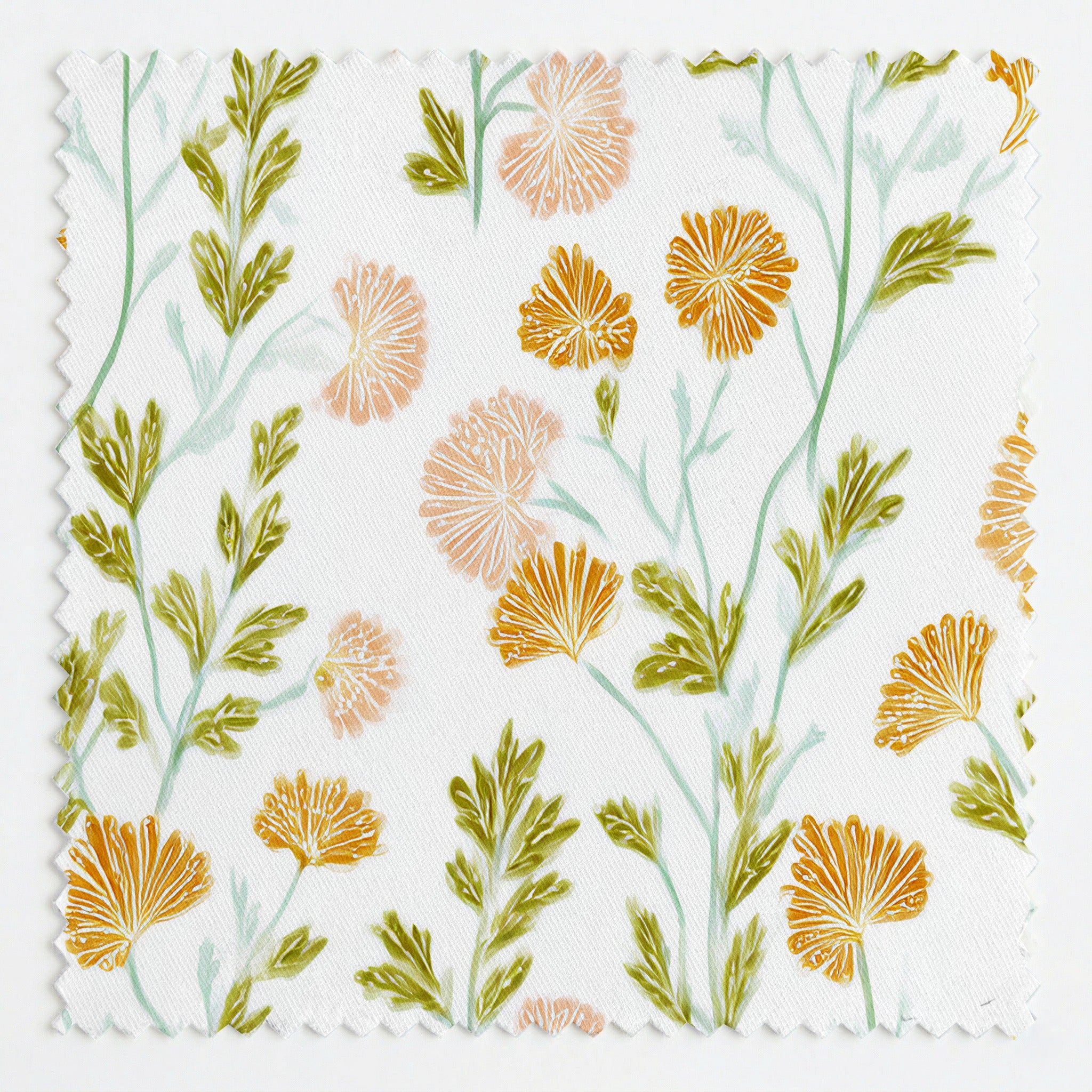 Golden Dandelion Fabric by the Yard