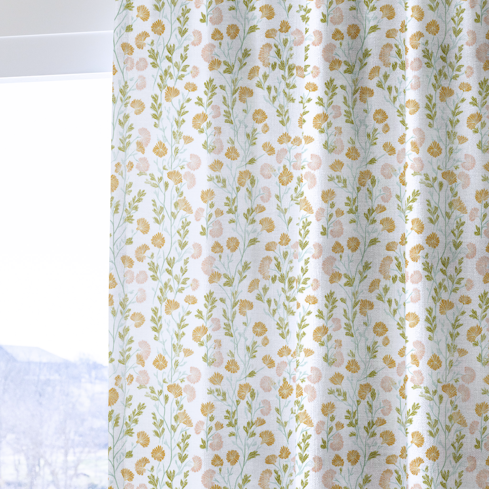 Golden Dandelion - Drapery — one panel