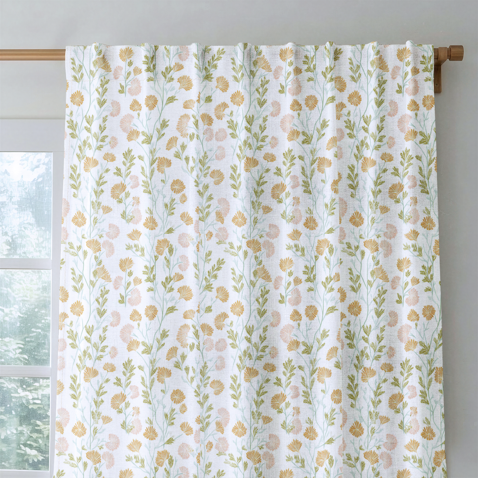 Golden Dandelion - Drapery — rod