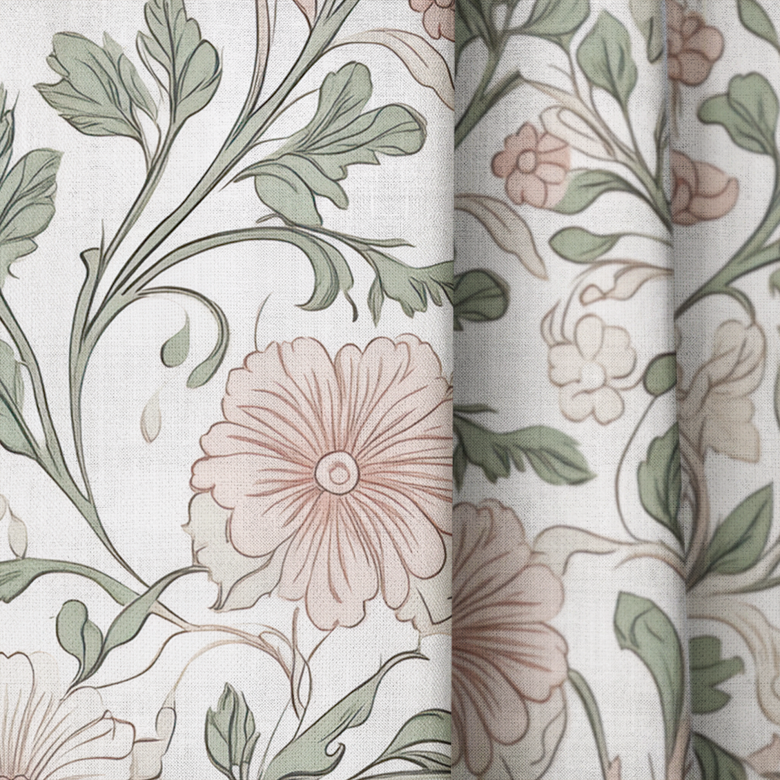 The Garden Gate - Drapery — close up