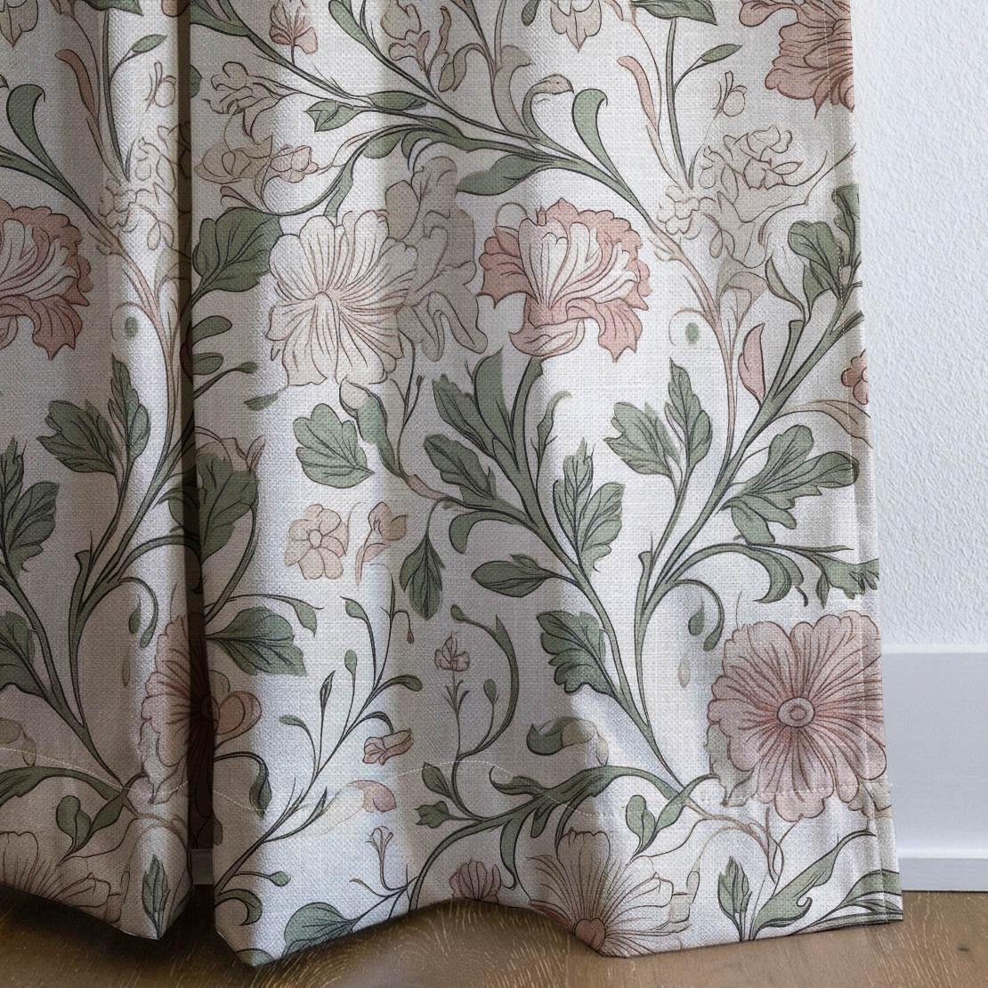 The Garden Gate - Drapery — corner closeup