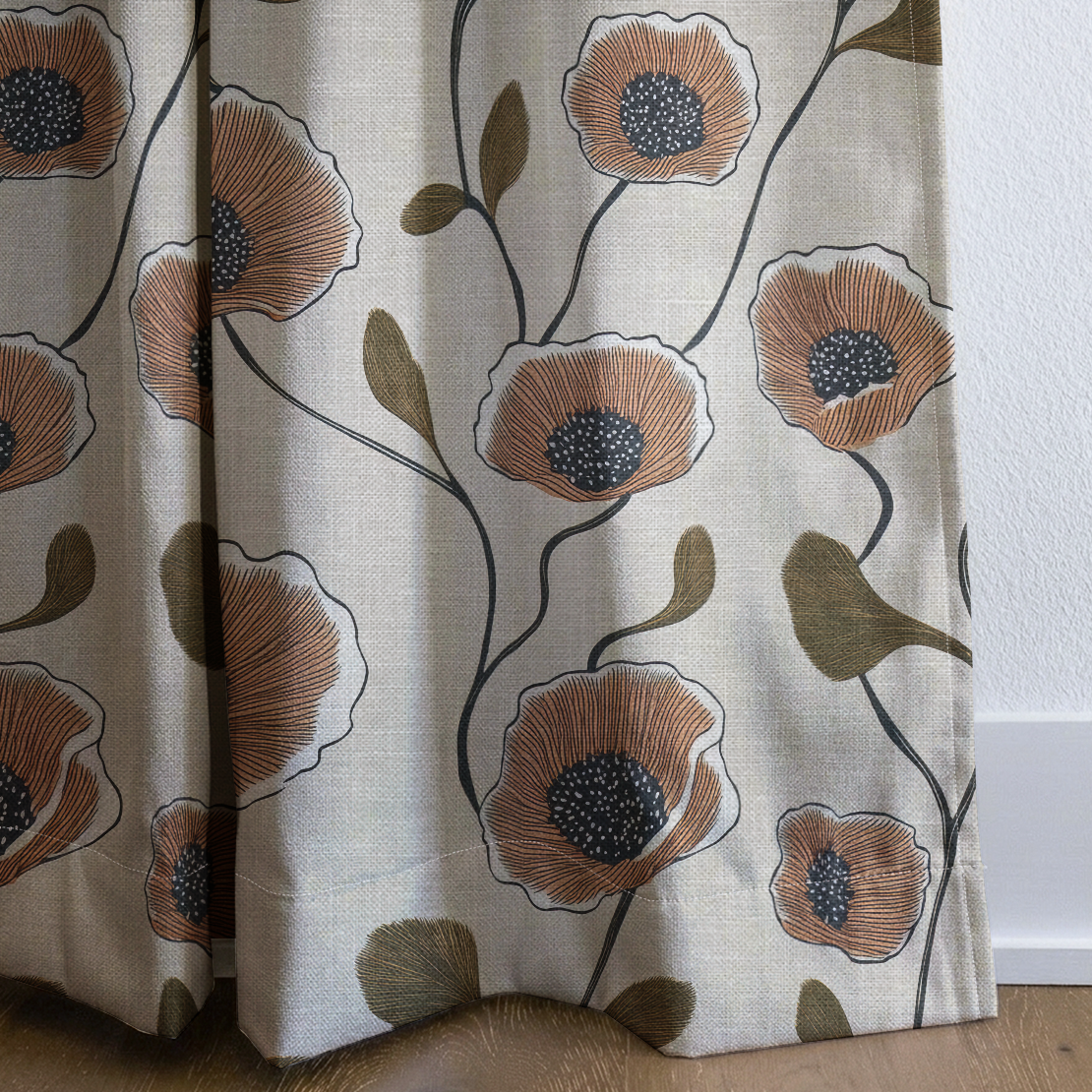 Jude - Drapery — corner closeup