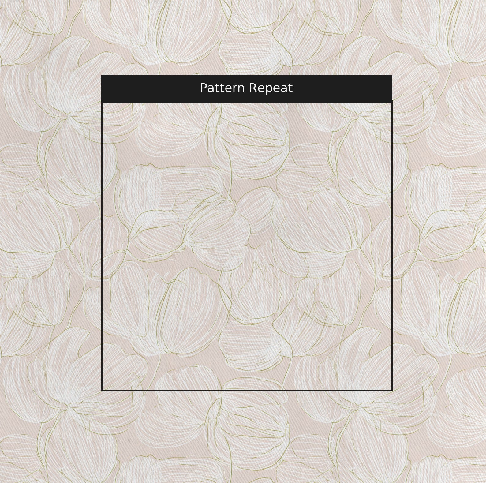 Vanilla Mocha Fabric by the Yard — pattern repeat