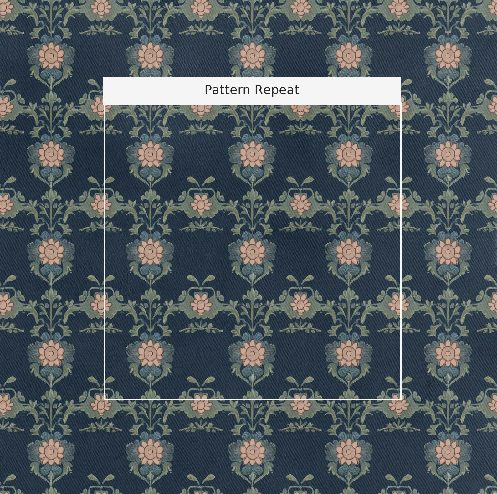Delta Fabric by the Yard — pattern repeat
