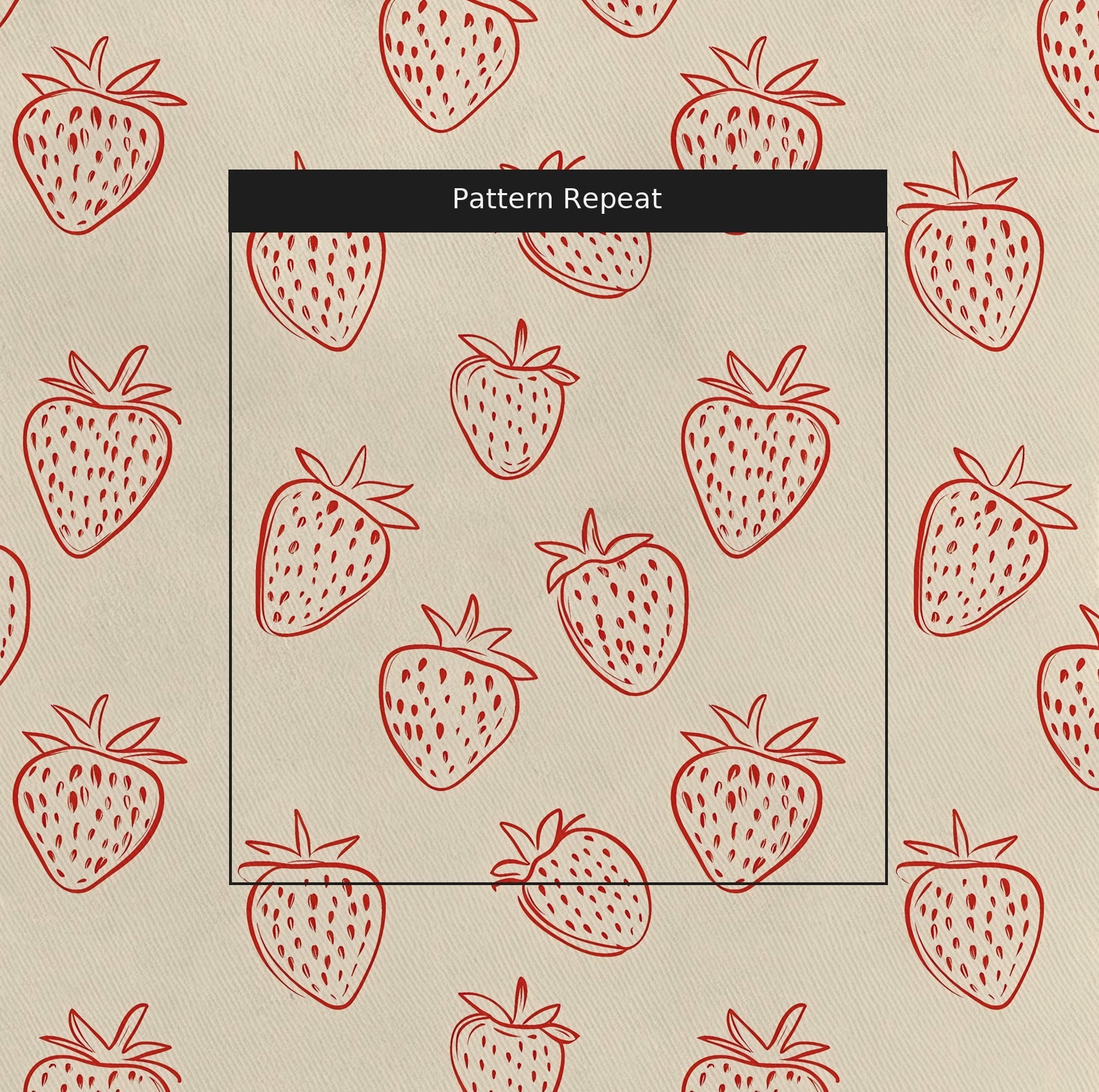 Berry Delight Fabric by the Yard — pattern repeat