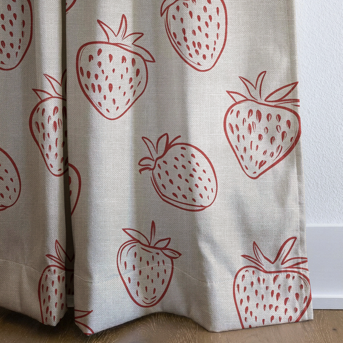 Berry Delight - Drapery — corner closeup