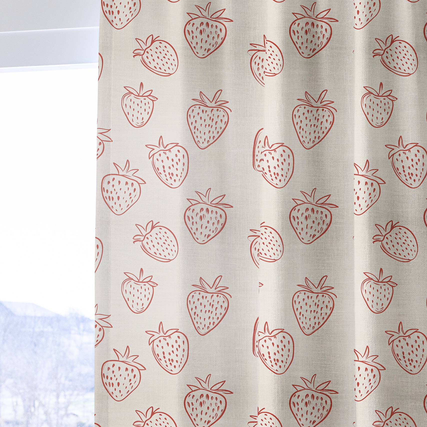 Berry Delight - Drapery — one panel