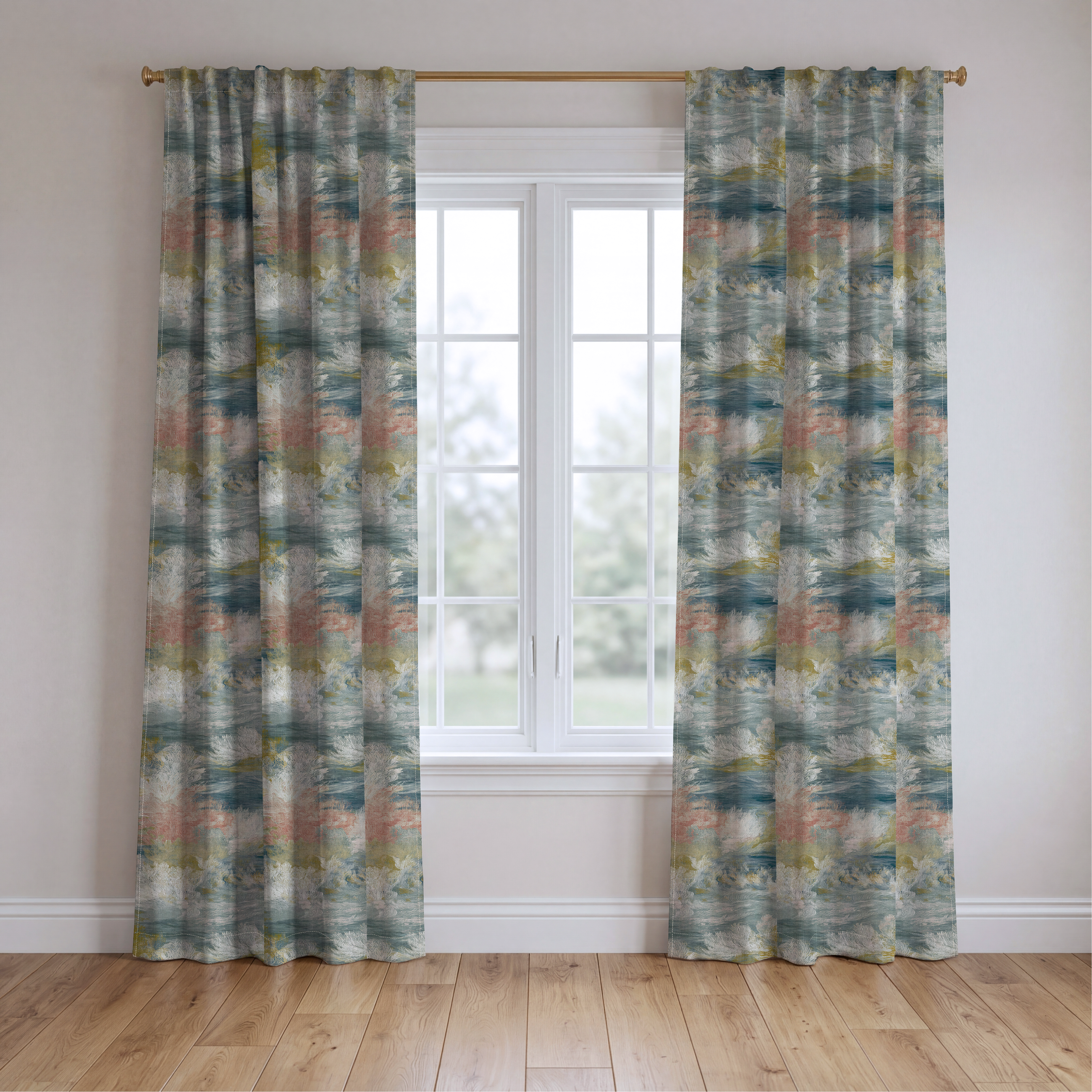 Mercer - Drapery — two panels