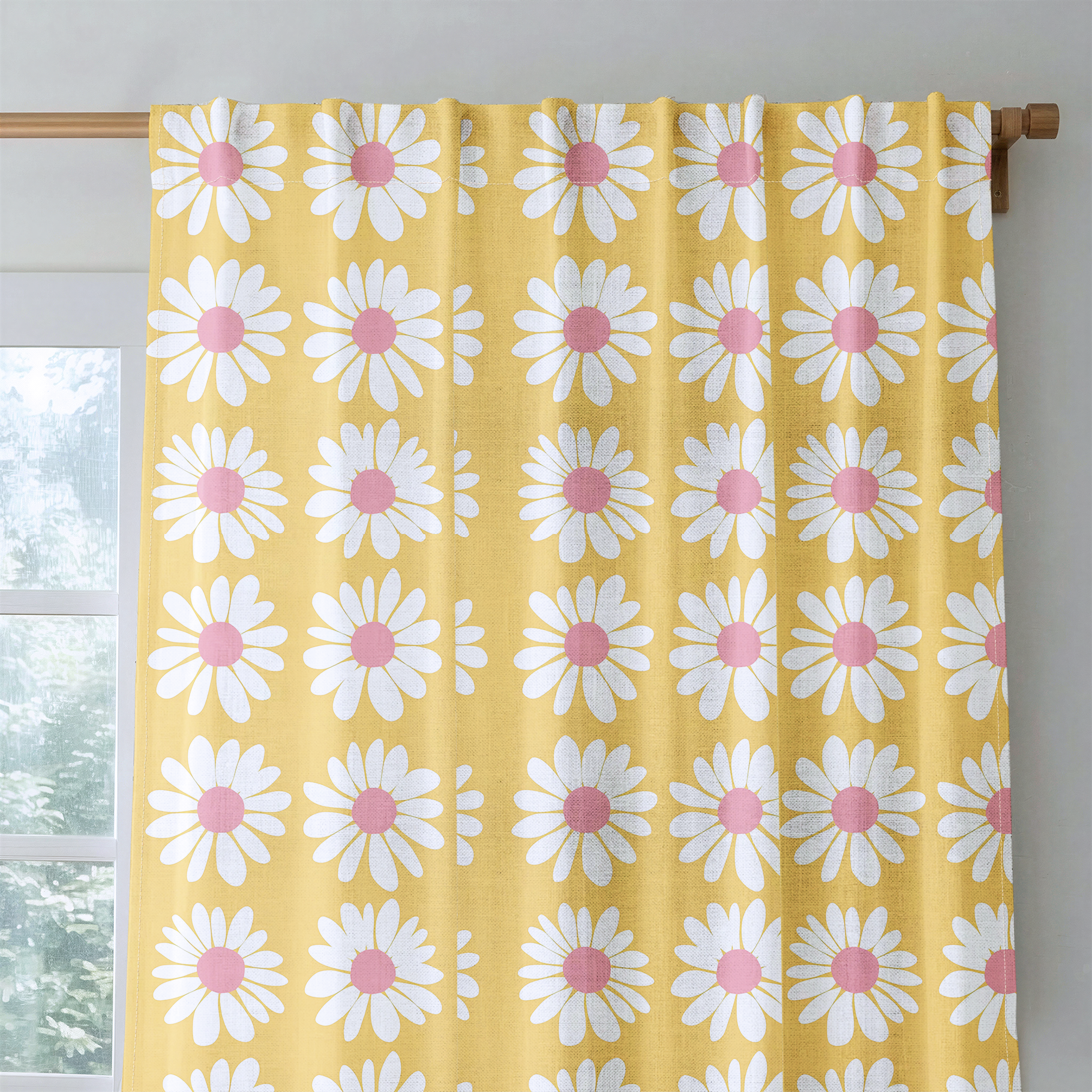 Sunshine Daisies - Drapery — rod