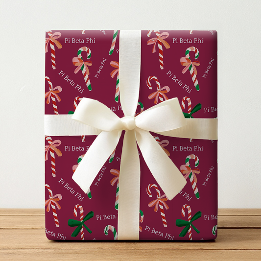 Festive Pi Beta Swirls - Wrapping Paper