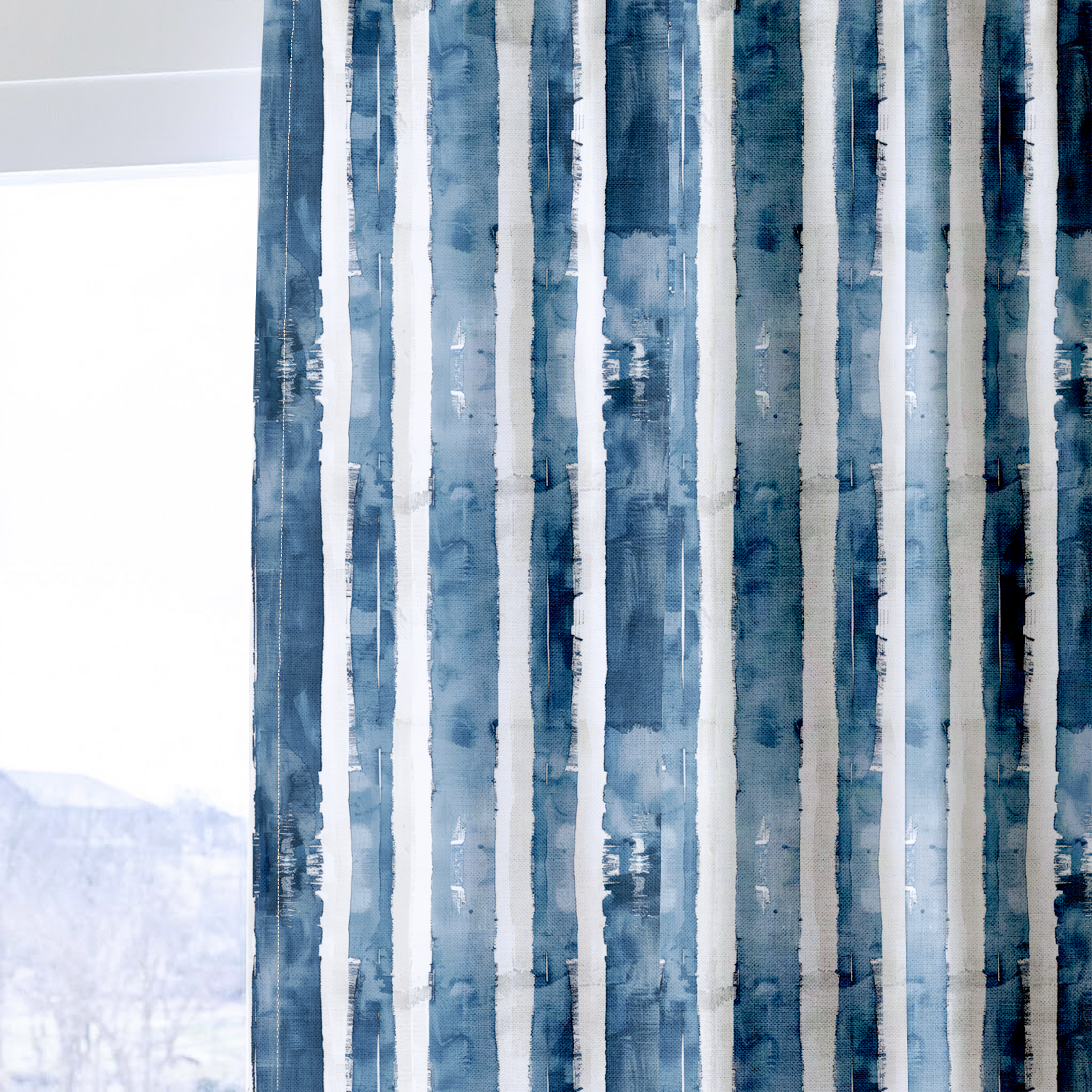 Blue Rhapsody - Drapery — one panel