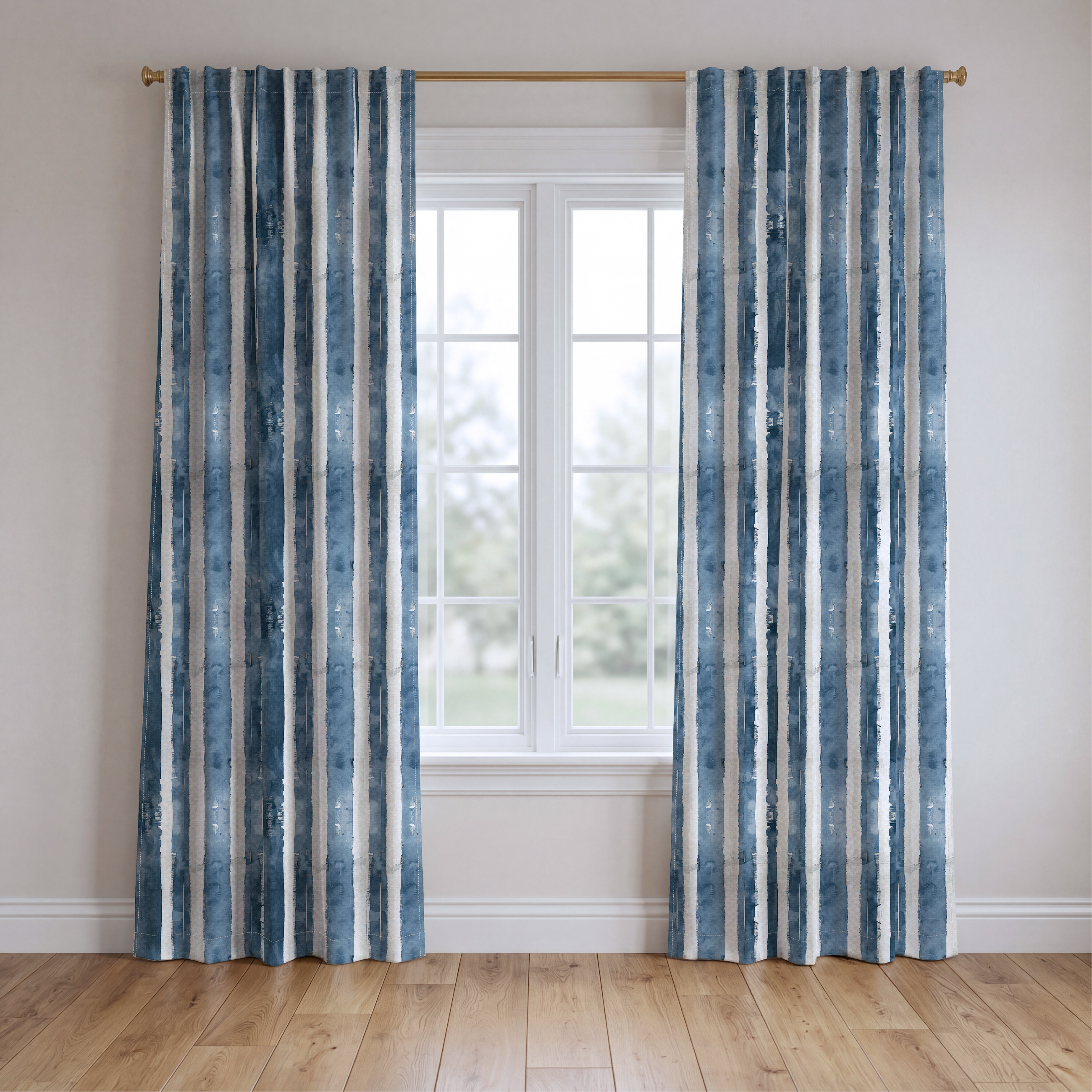 Blue Rhapsody - Drapery — two panels