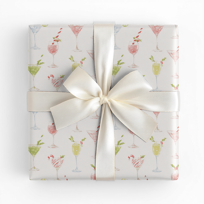 Candy Cane Martinis - Wrapping Paper
