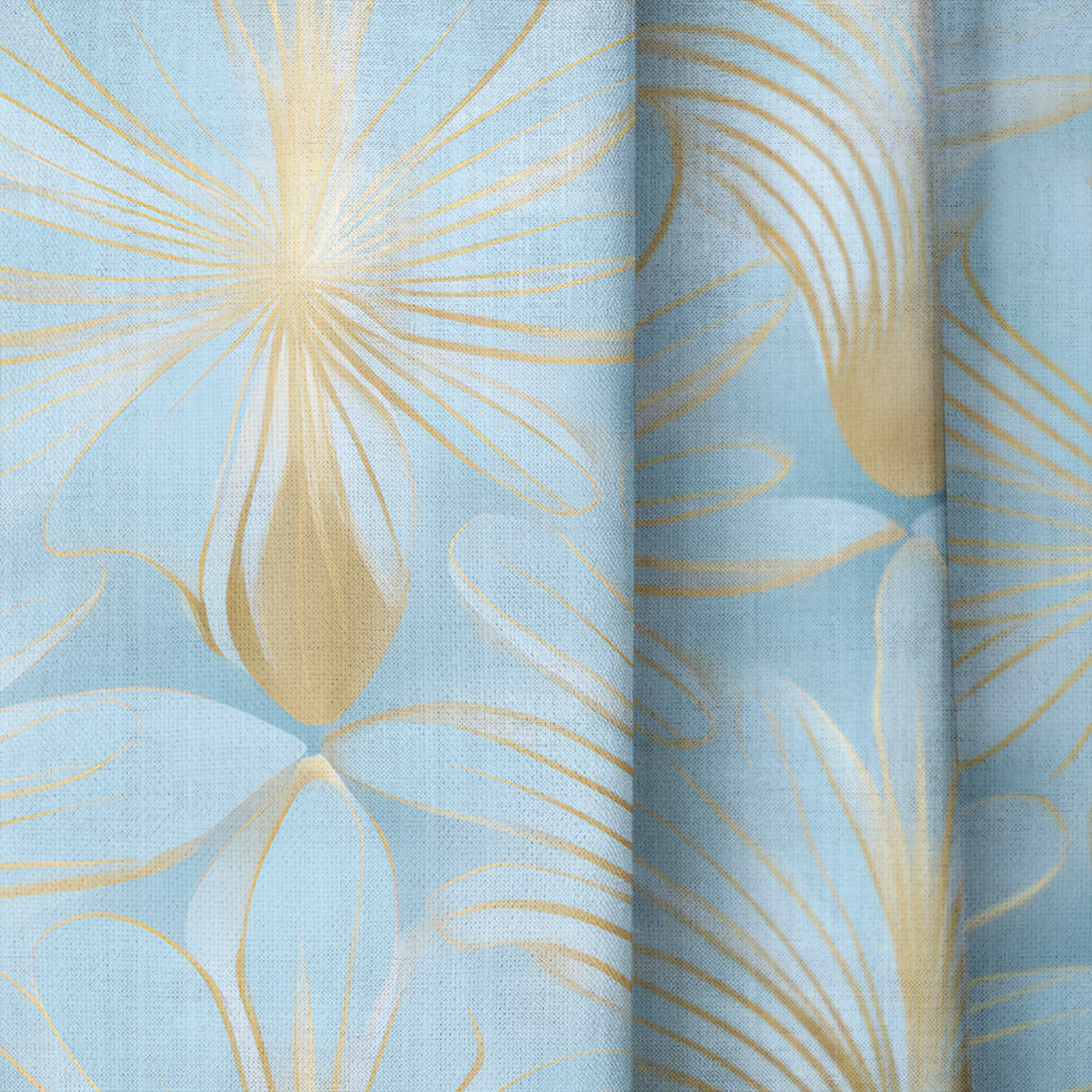 Skylight Gold - Drapery — close up