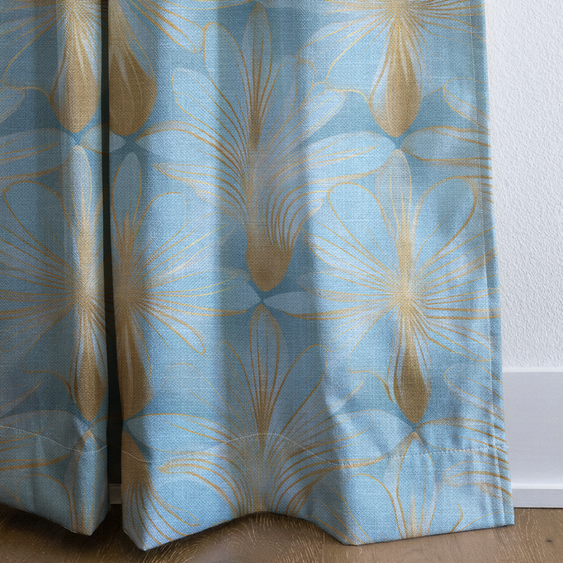 Skylight Gold - Drapery — corner closeup