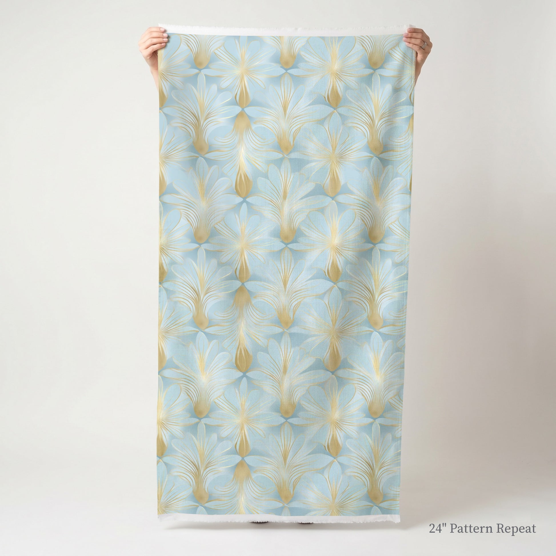 Skylight Gold Fabric by the Yard