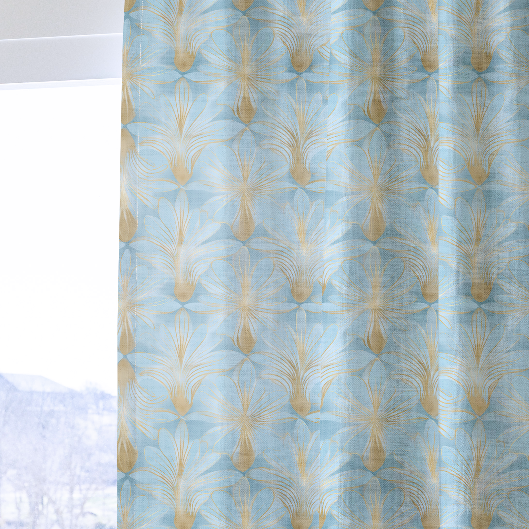 Skylight Gold - Drapery — one panel