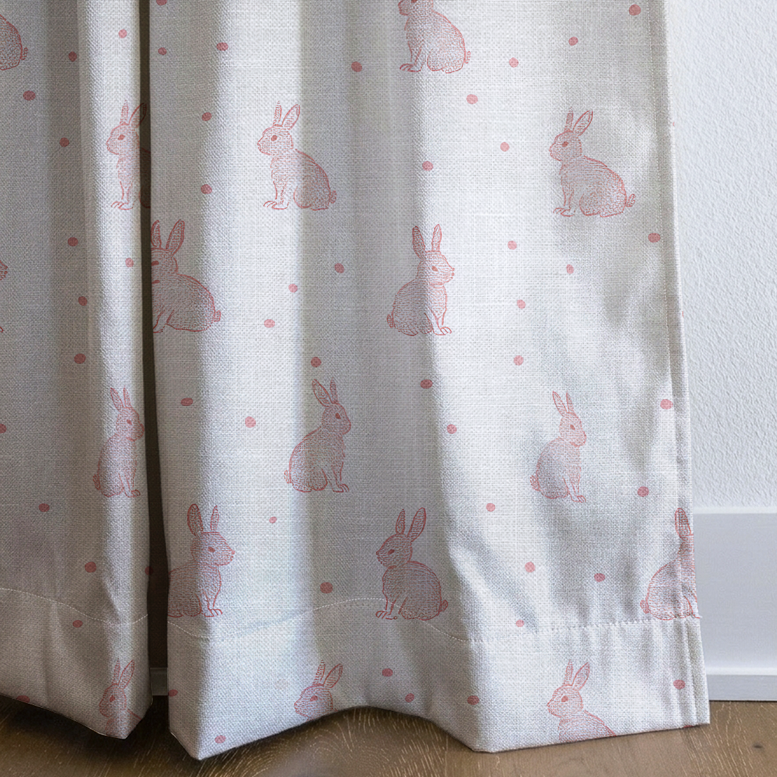 Bunny Ballet - Drapery — corner closeup