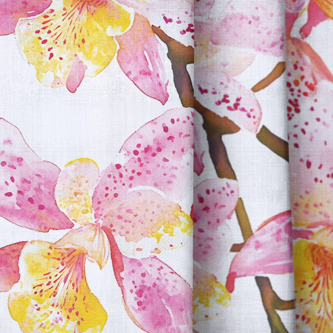 Orchid Obsession - Drapery — close up