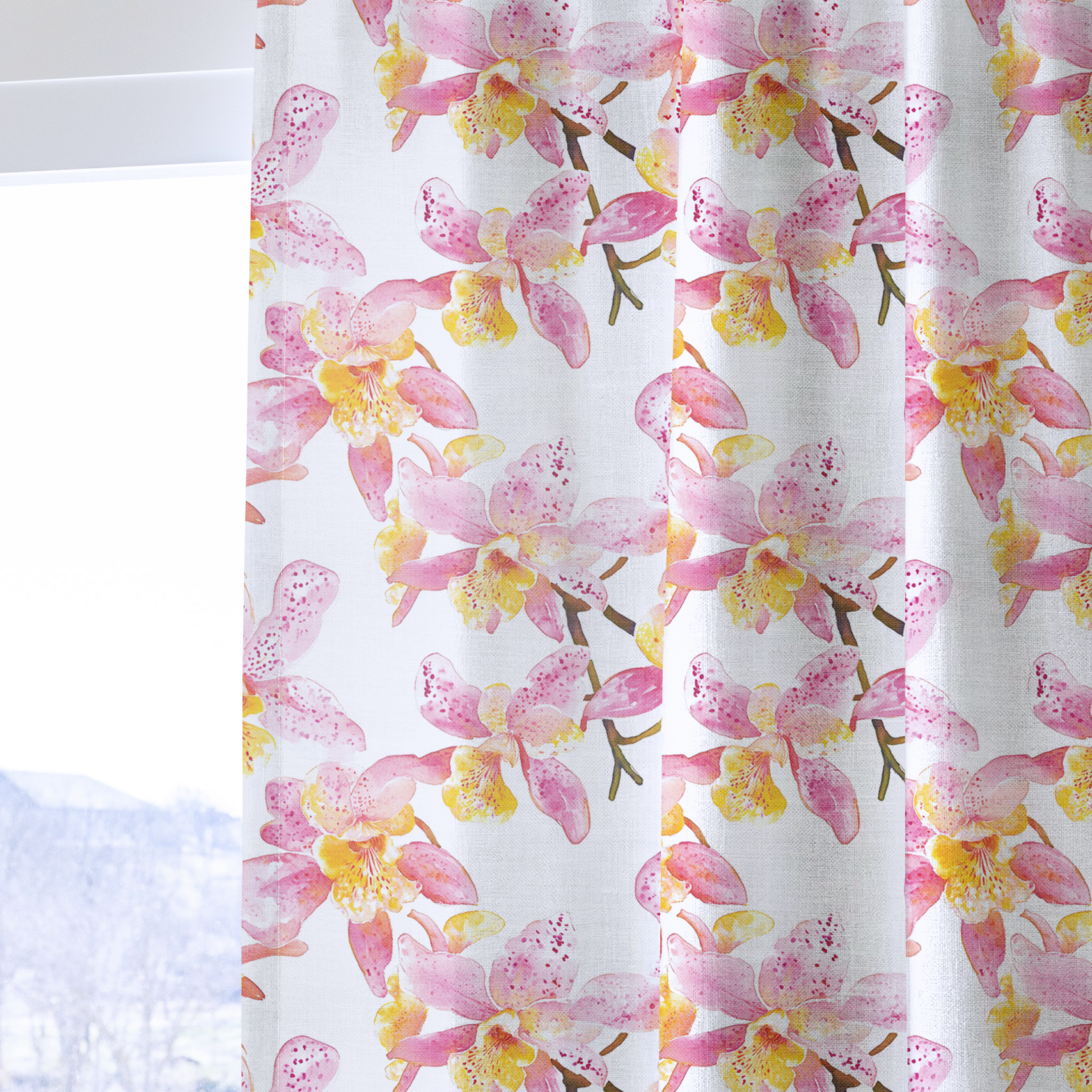 Orchid Obsession - Drapery — one panel