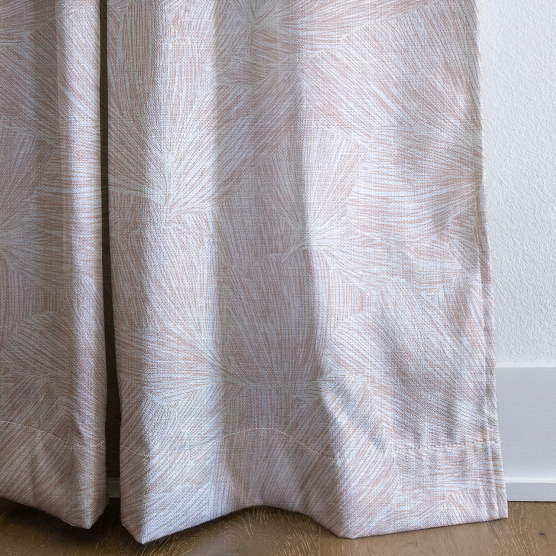 Pop of Pink - Drapery — corner closeup