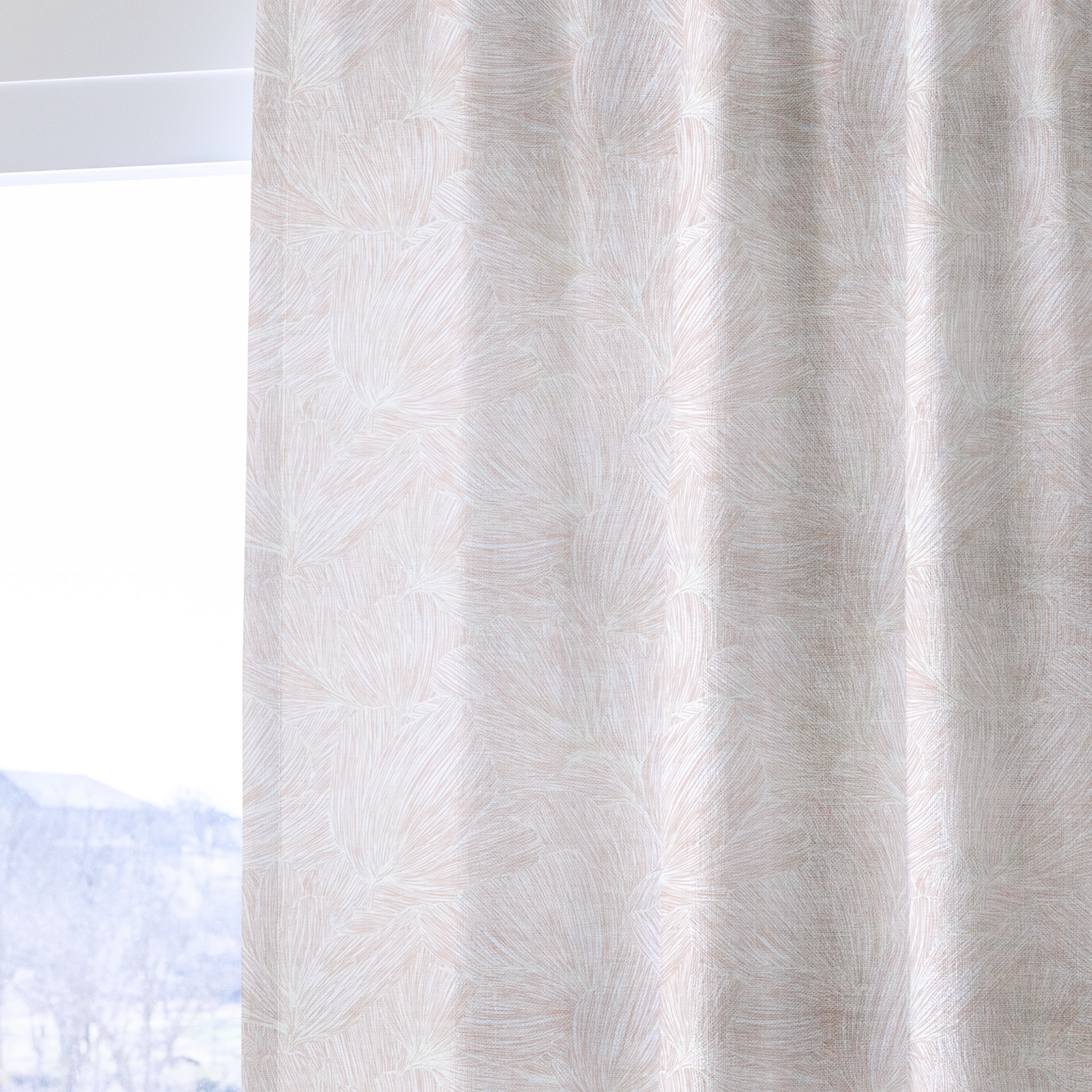 Pop of Pink - Drapery — one panel