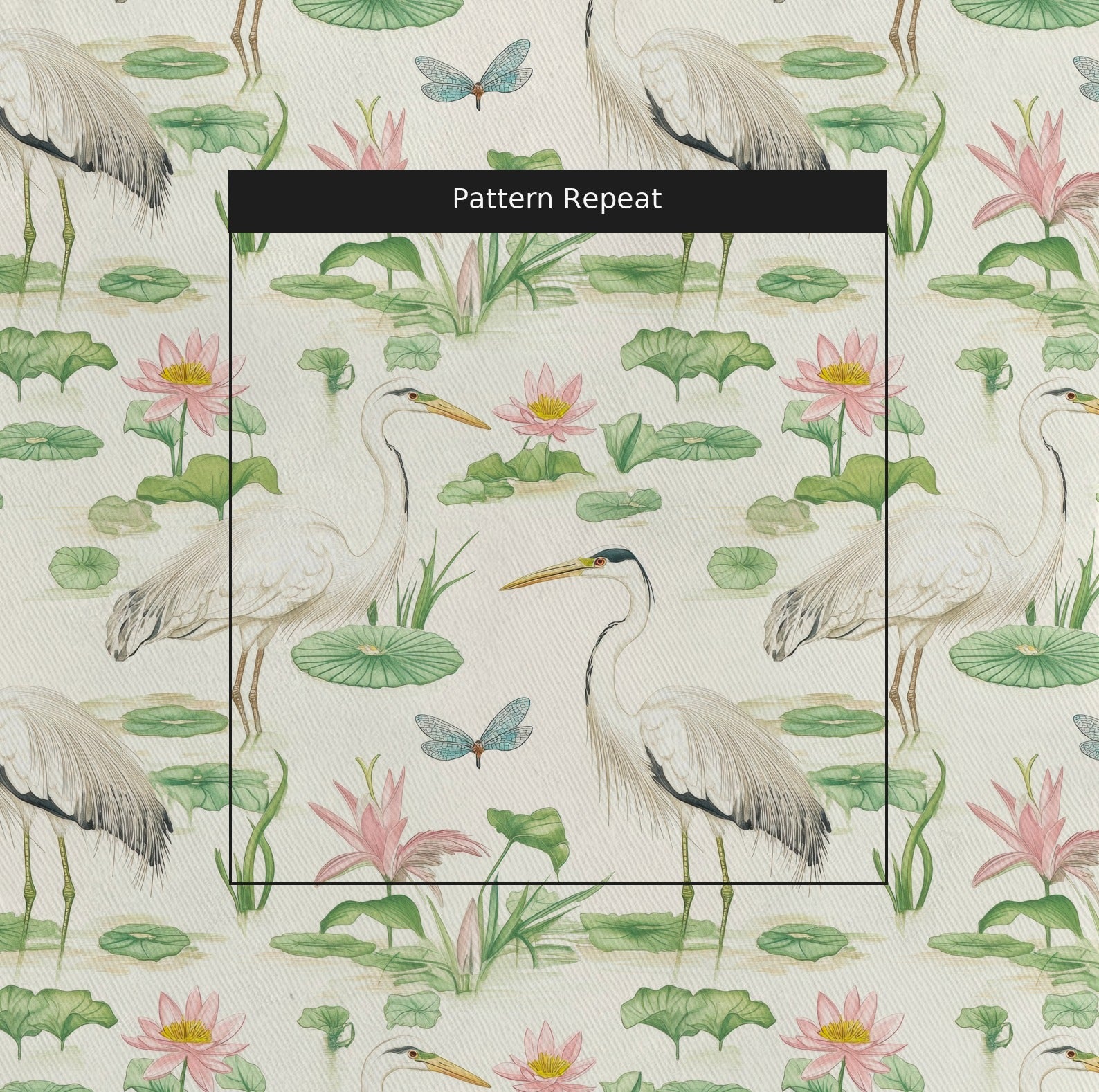 Southern Marsh Fabric by the Yard — pattern repeat
