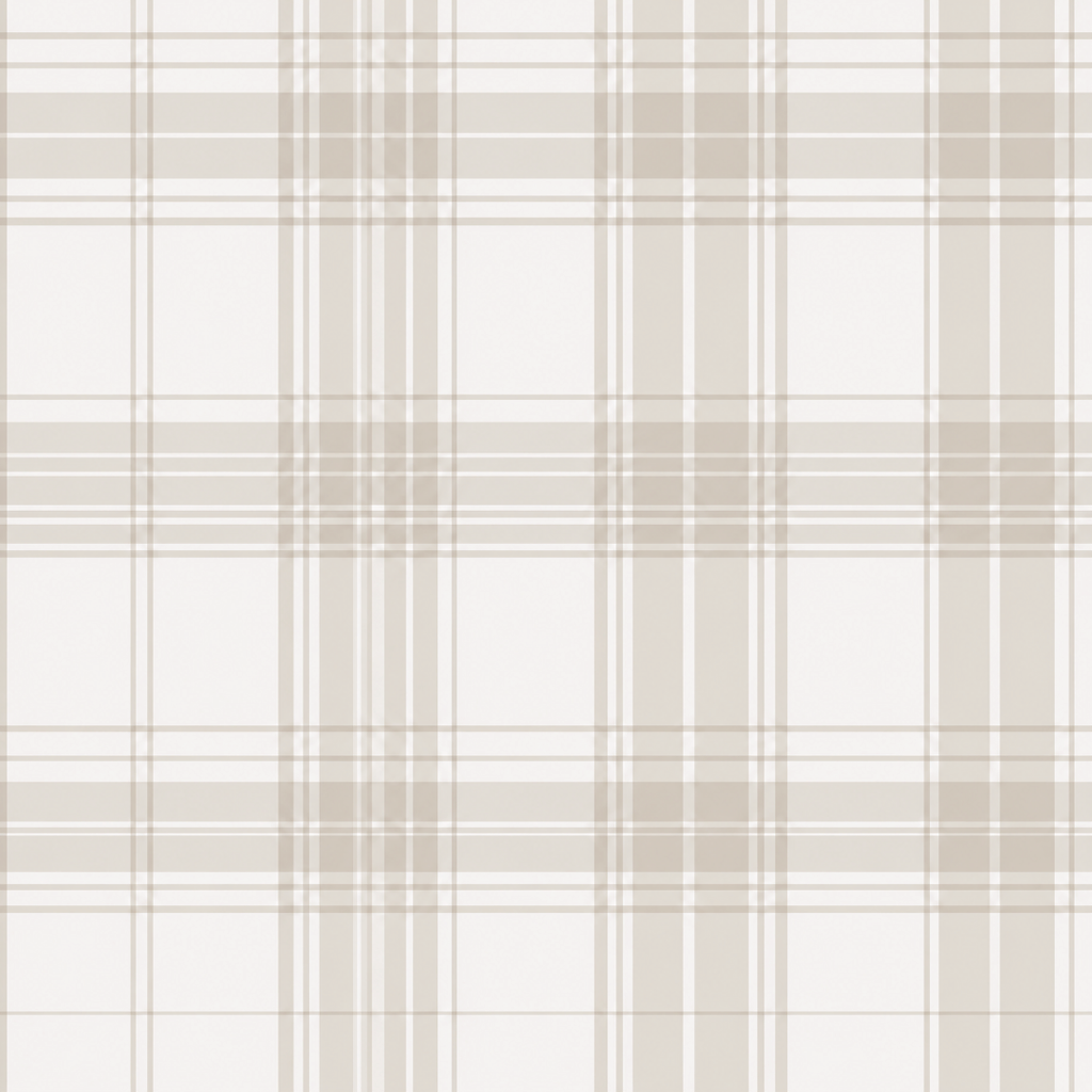 Fog & Found Linen Plaid Wallpaper