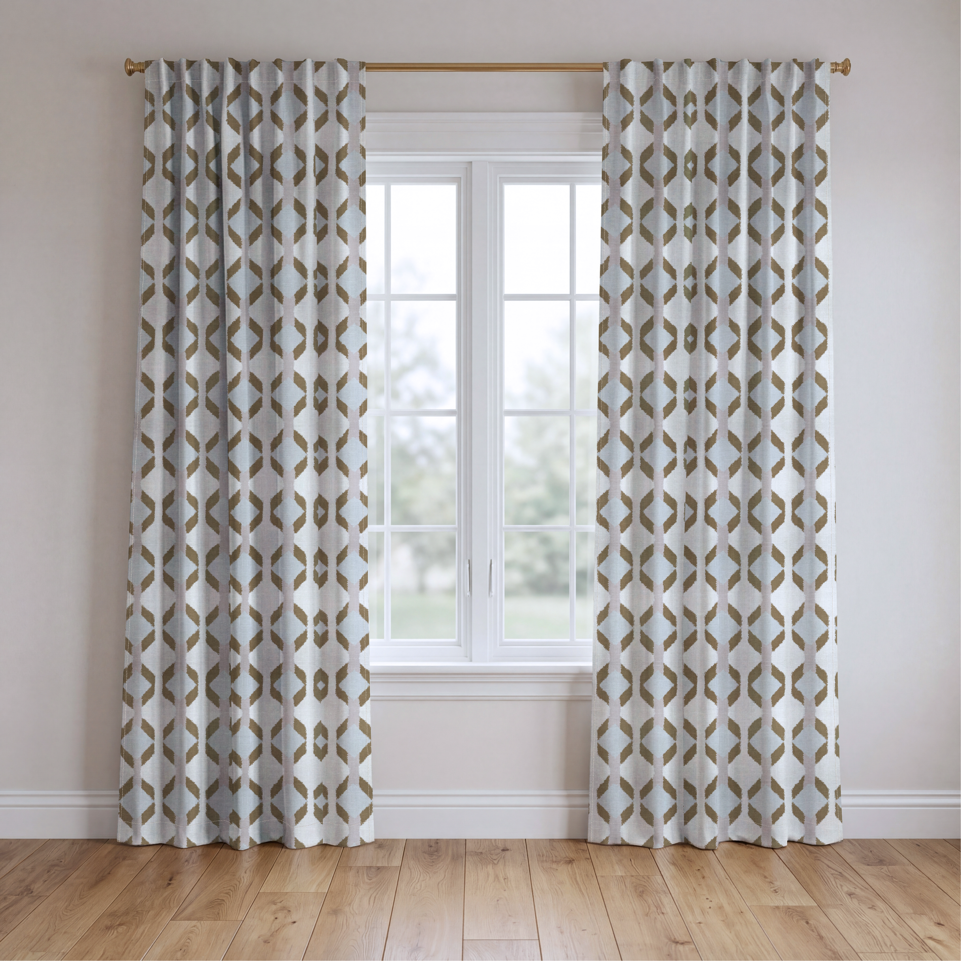 Trellis Charm - Drapery — two panels