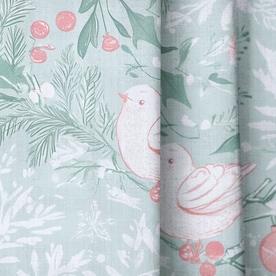 Frosted Flock - Drapery — close up