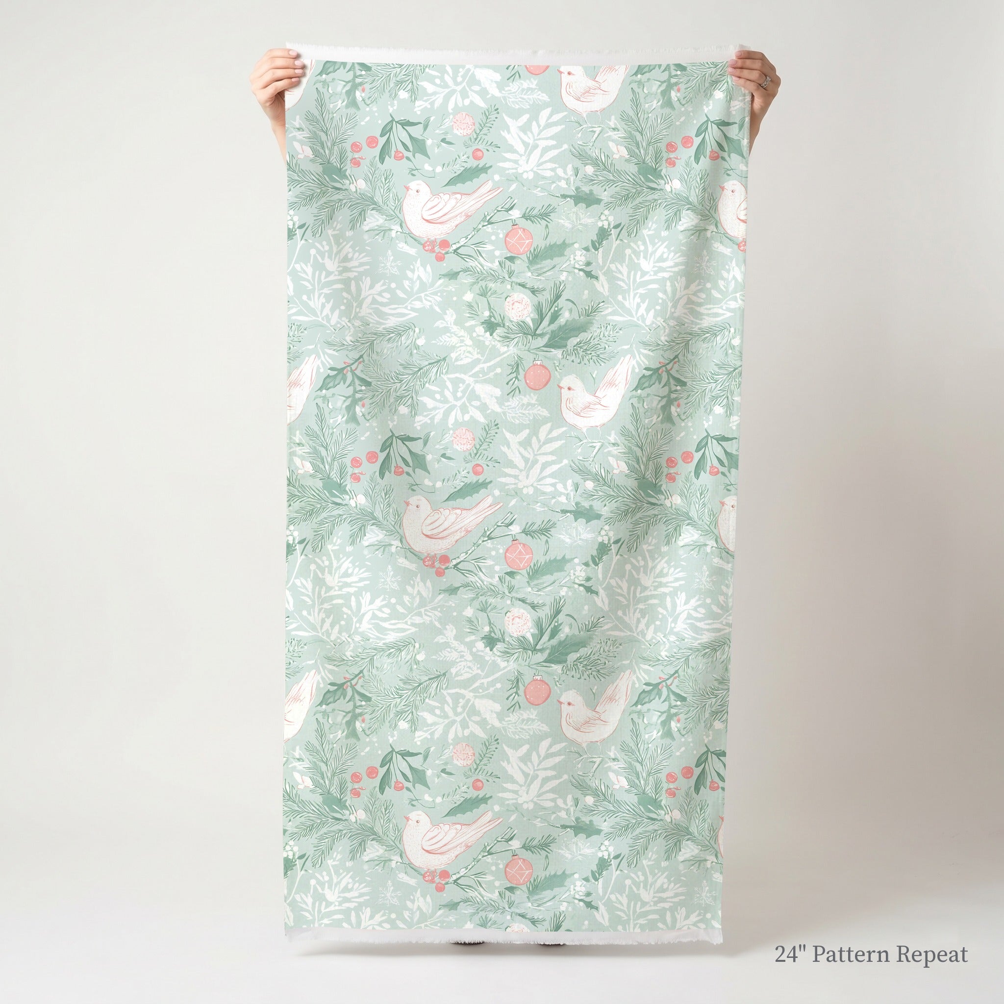 Frosted Flock Fabric by the Yard