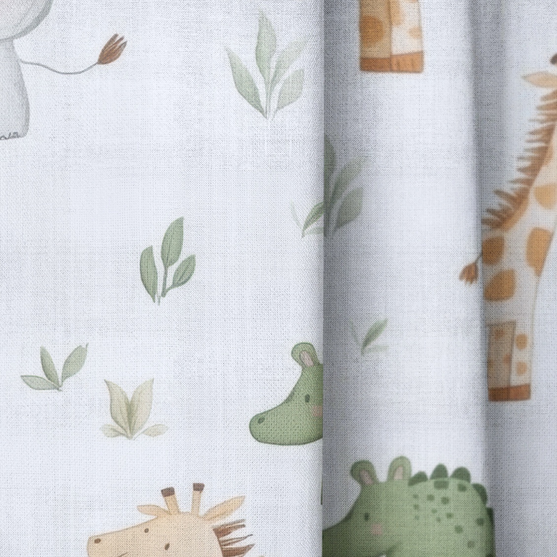 Jungle Friends - Drapery — close up