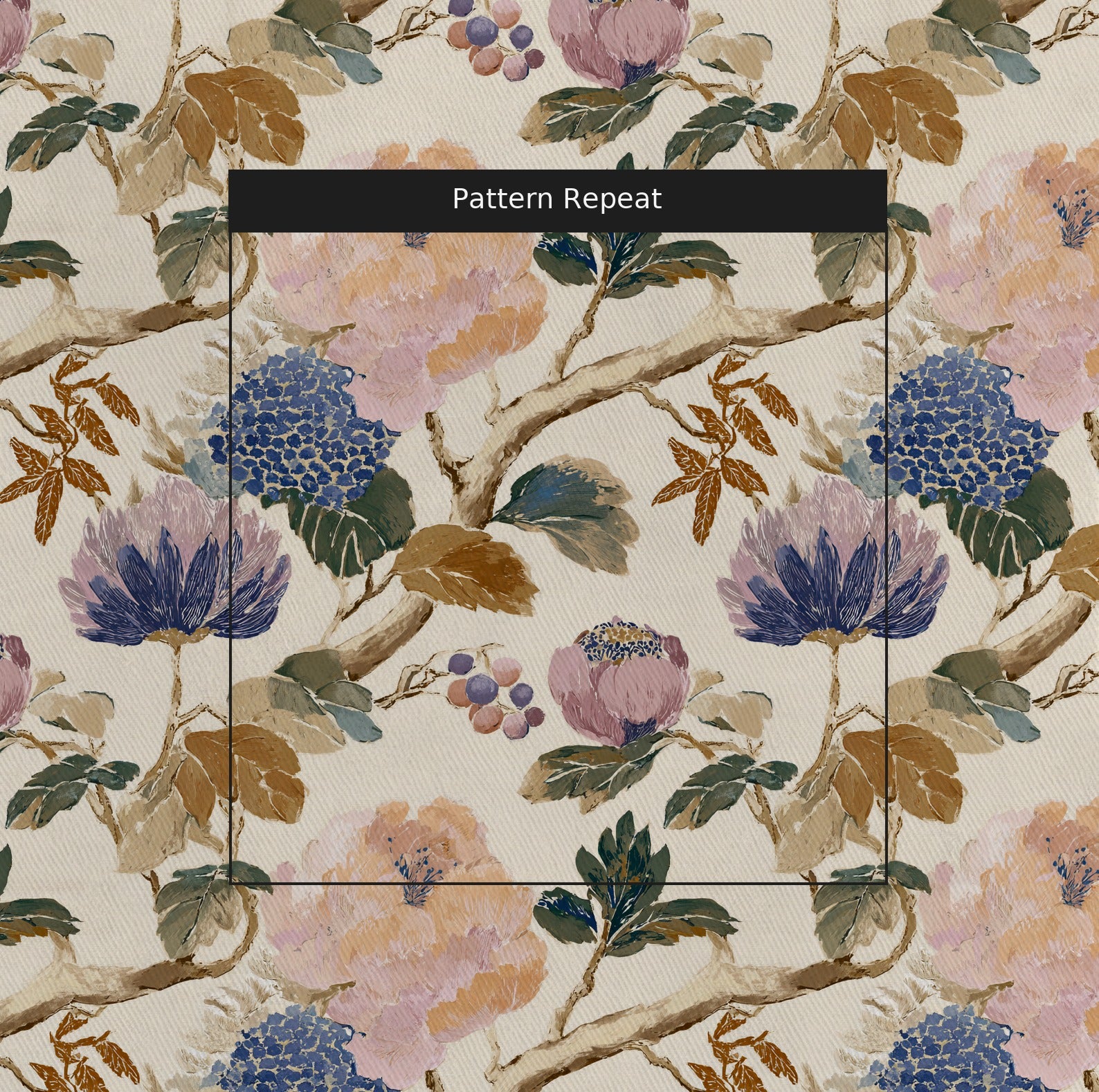 Greer Fabric by the Yard — pattern repeat