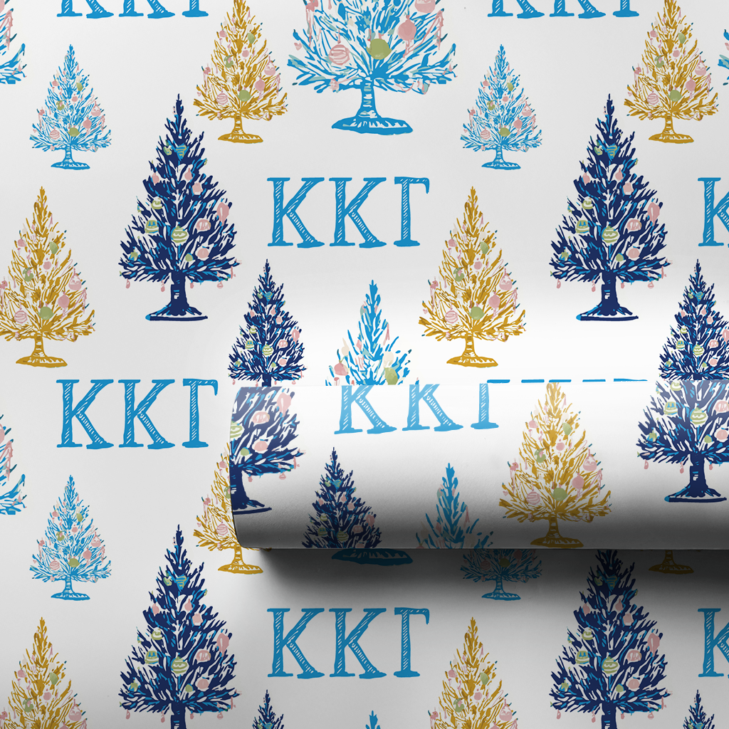 Kappa Kappa Gamma Pine Charm - Wrapping Paper