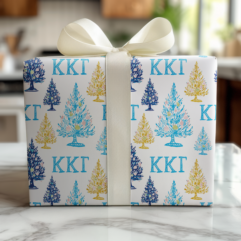 Kappa Kappa Gamma Pine Charm - Wrapping Paper