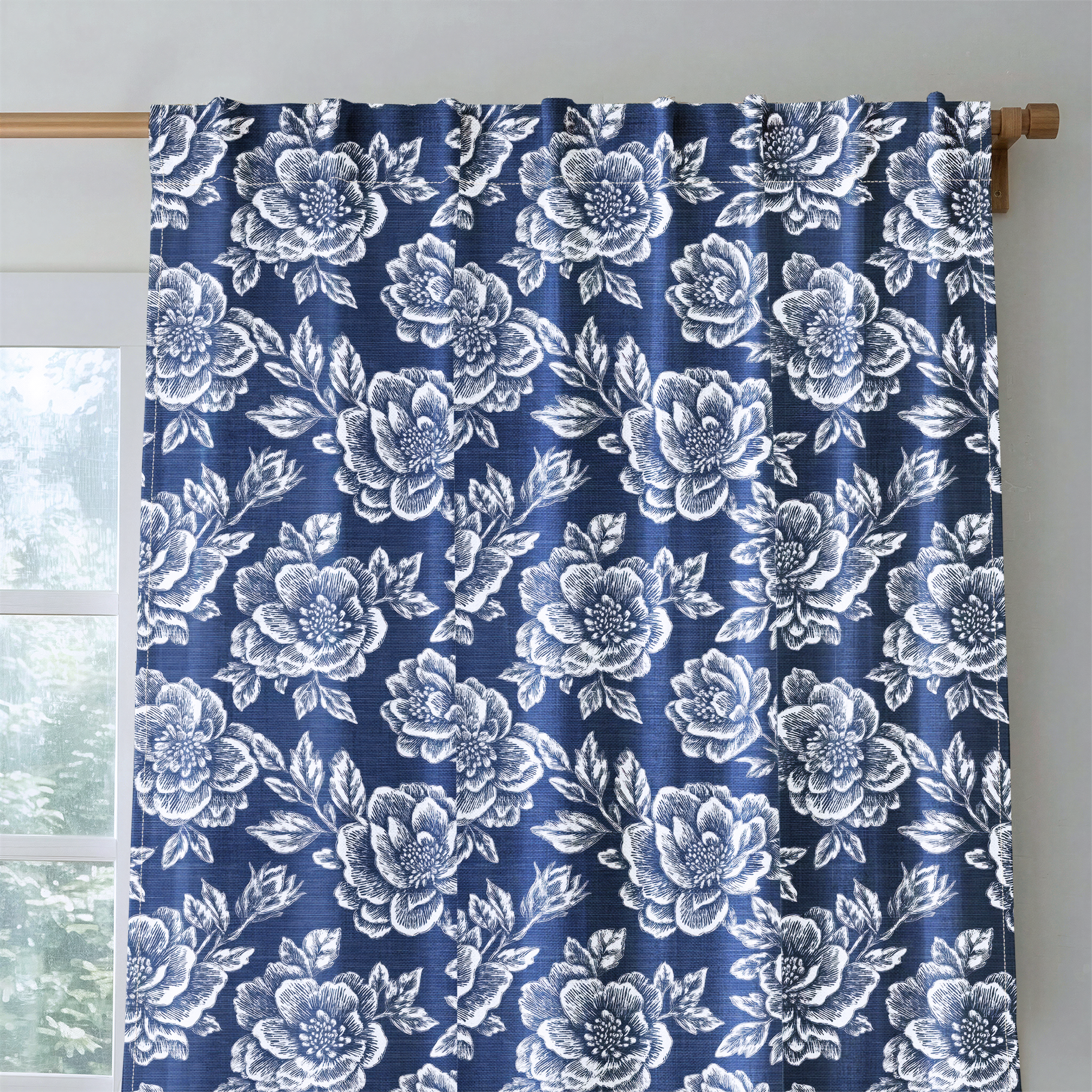 Navy Night - Drapery — rod