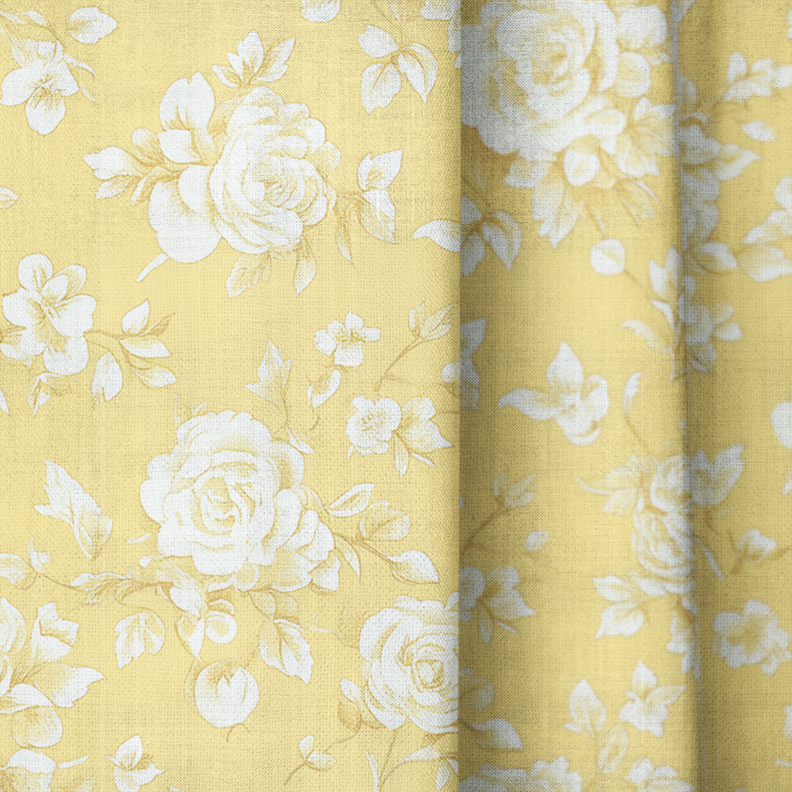 Buttercream Rose - Drapery — close up