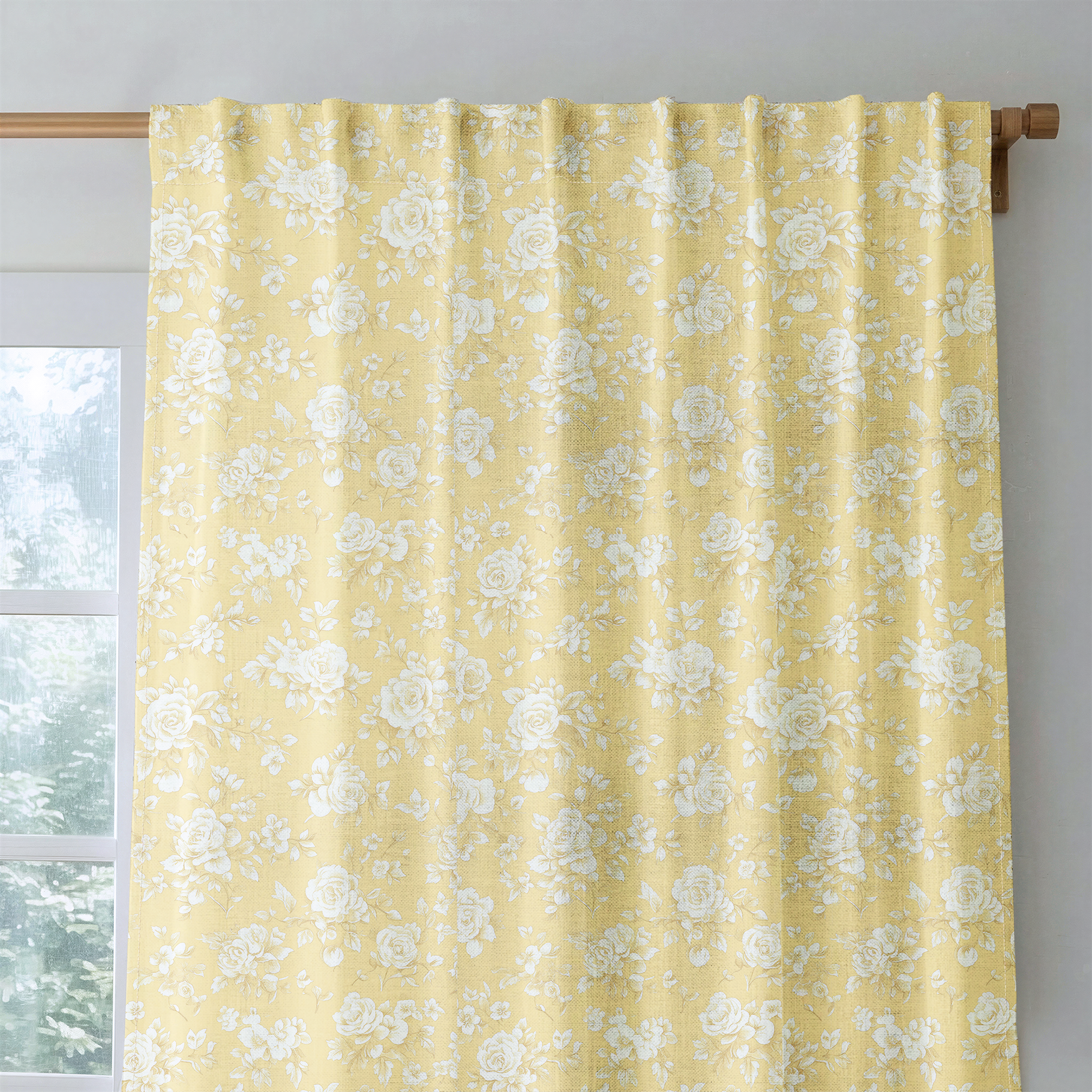 Buttercream Rose - Drapery — rod