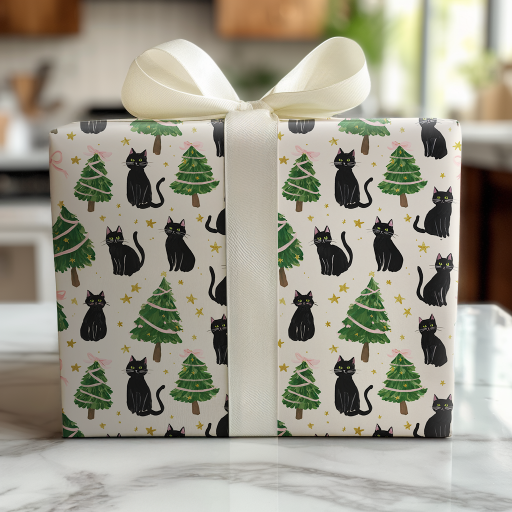 Yuletide Kitty  - Wrapping Paper