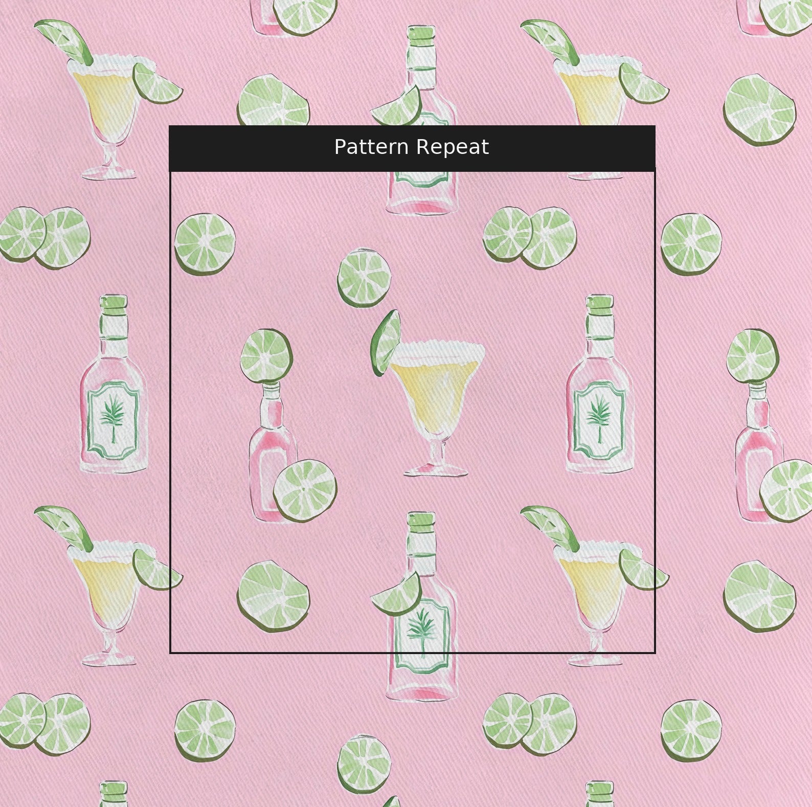 Rosy Rita Fabric by the Yard — pattern repeat