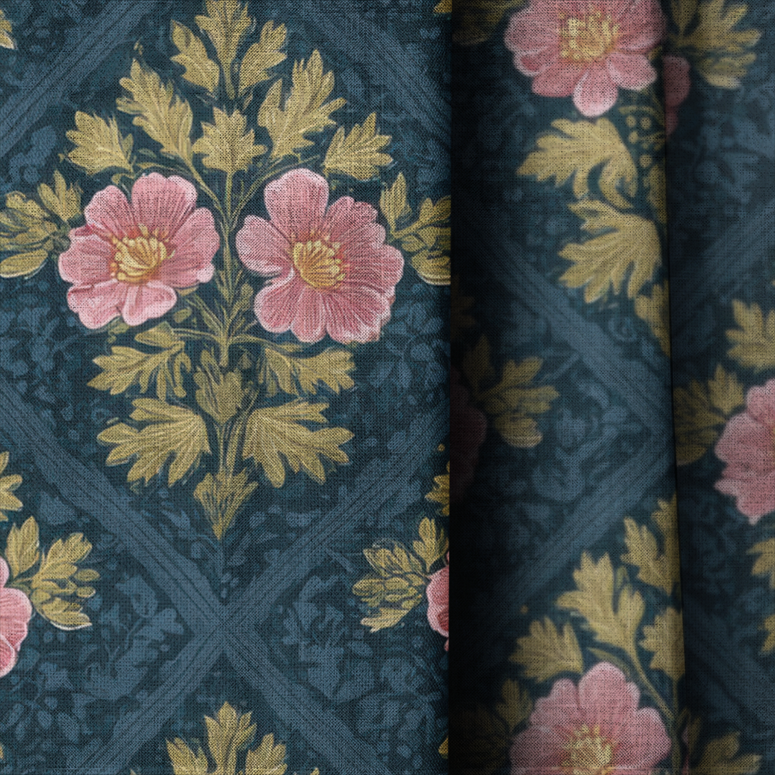 Everly House - Drapery — close up