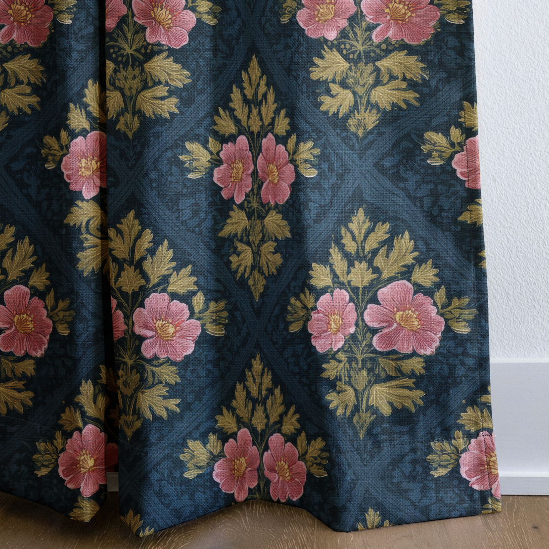 Everly House - Drapery — corner closeup