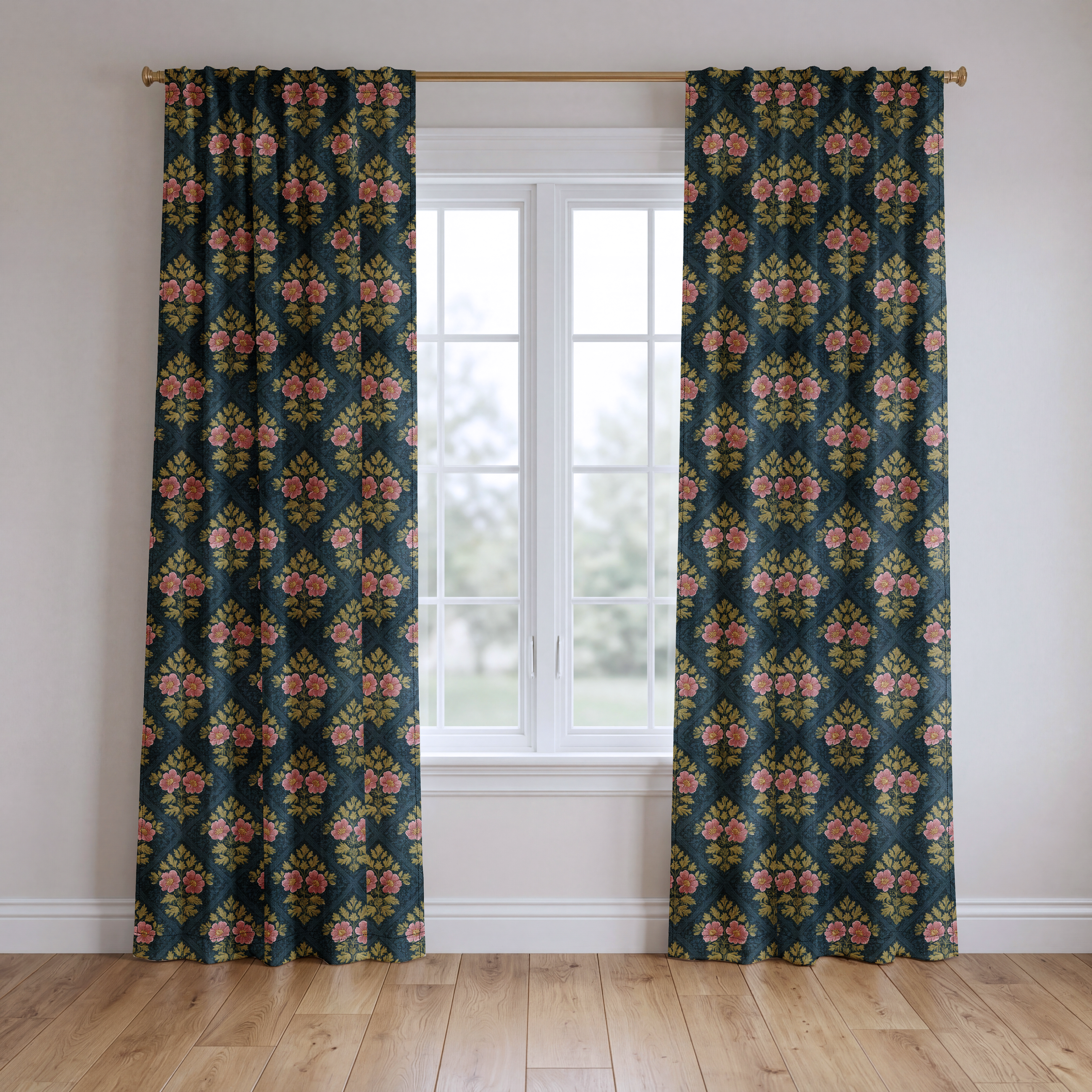Everly House - Drapery — two panels
