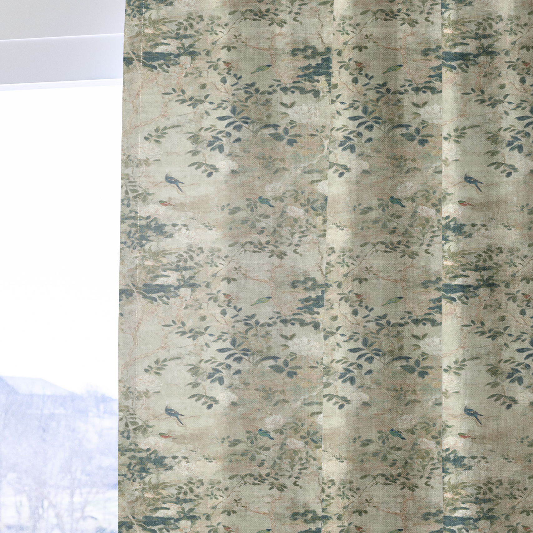 Garden Study - Drapery — one panel