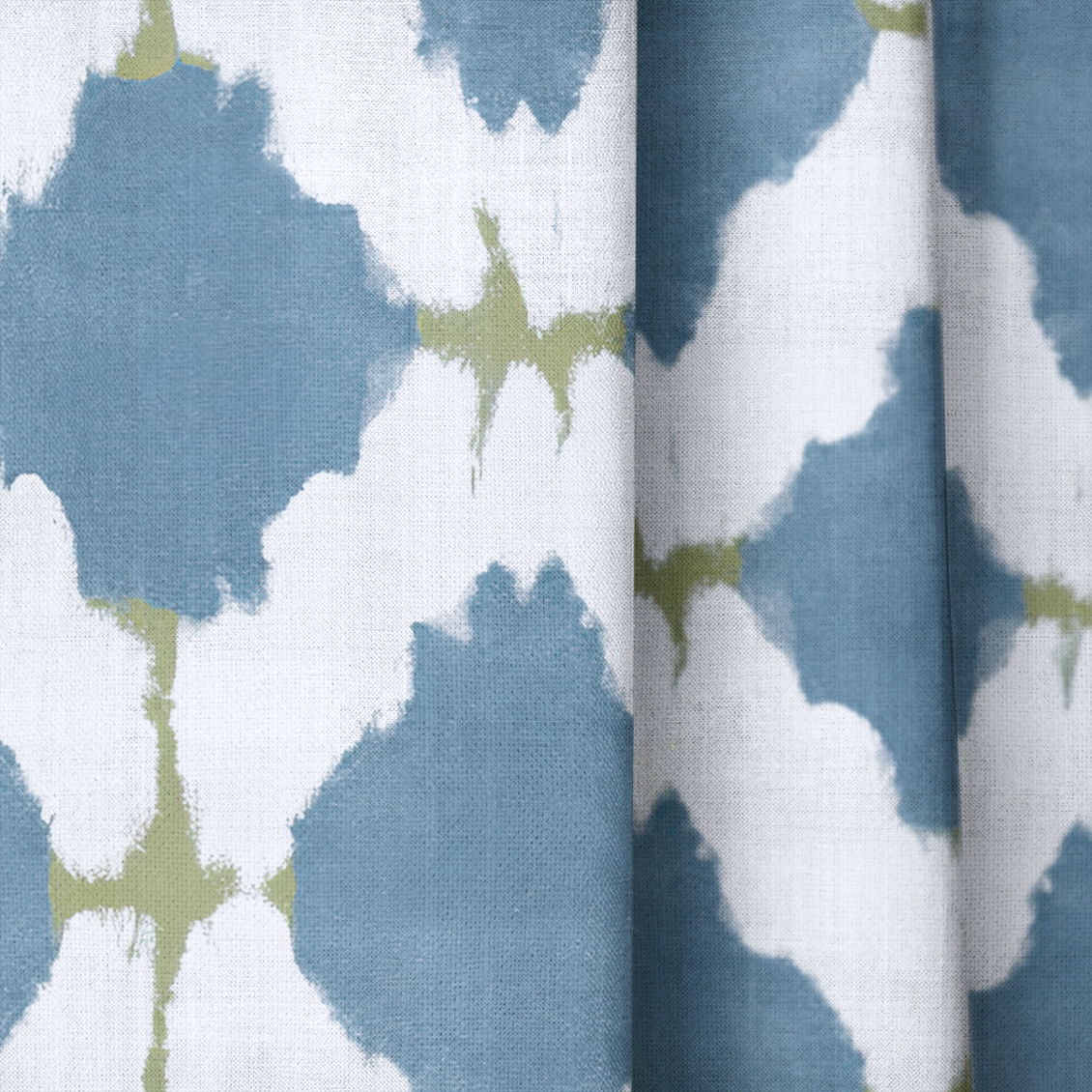 Bluebell Trellis - Drapery — close up