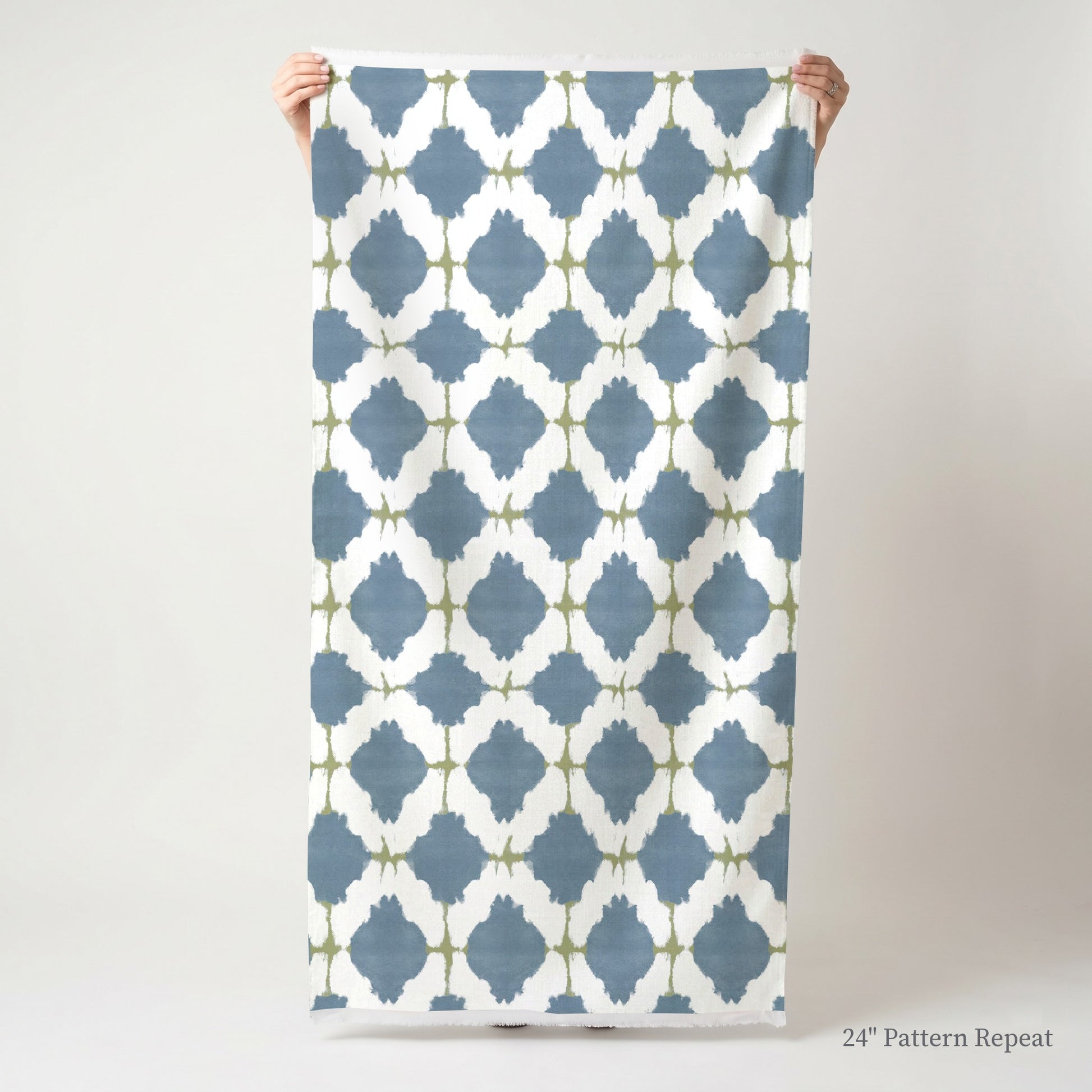 Bluebell Trellis Fabric by the Yard