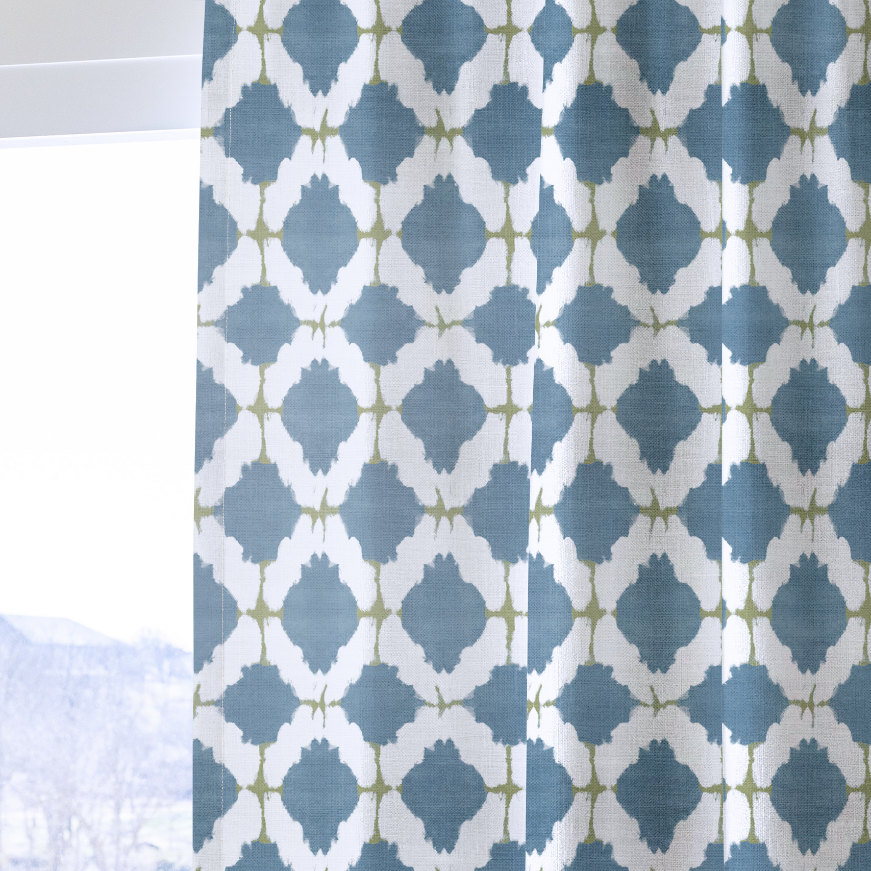 Bluebell Trellis - Drapery — one panel