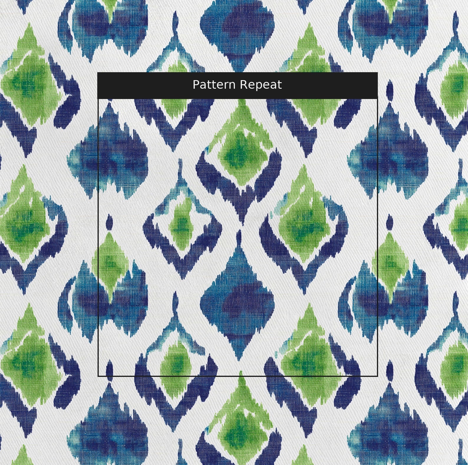 Peacock Paradise Fabric by the Yard — pattern repeat